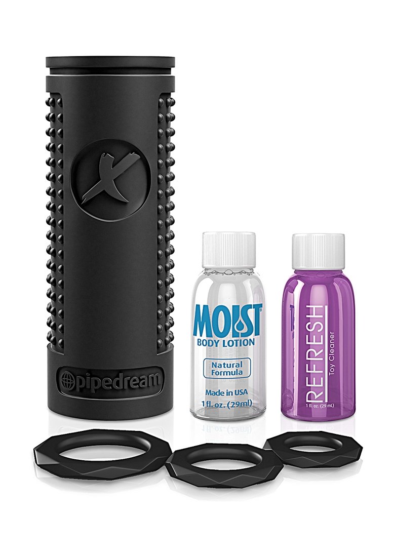 Extreme Toyz Elite Ez Grip Stroker - Premium Male Adult Toy for Enhanced Pleasure | Soft Grip Design, Black | Perfect for Solo Play & Couples Intimacy