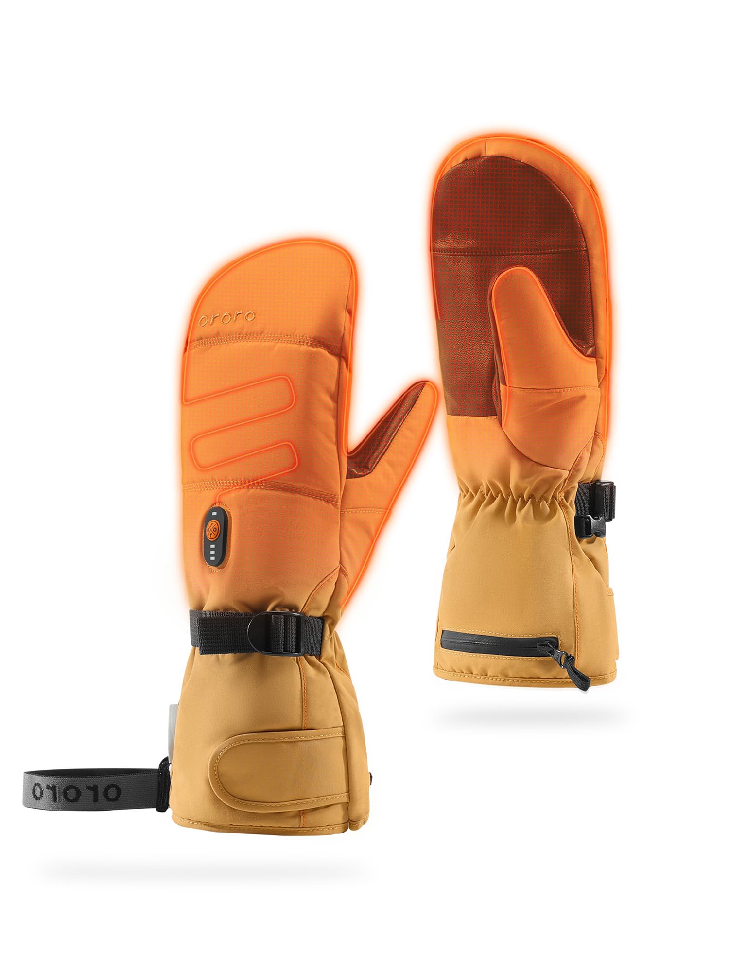 ORORO Heated Mittens for Women & Men - Battery-Powered Winter Gloves for Extreme Cold (Charger Not Included) - Perfect for Skiing, Snowboarding & Outdoor Activities
