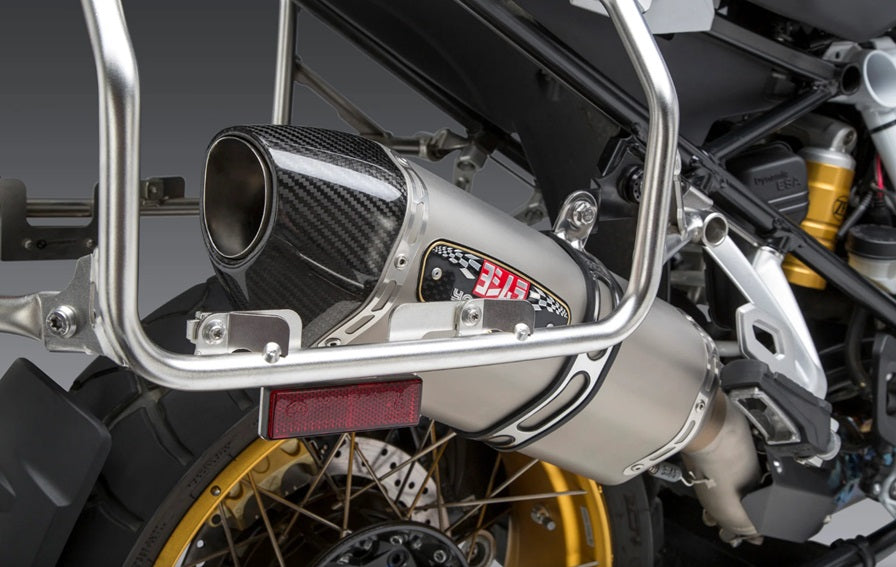 Yoshimura R77 Slip-On Exhaust for BMW R1250GS, R1200GS, ADV & WC Models - High-Performance Motorcycle Upgrade for Adventure Riding & Off-Road