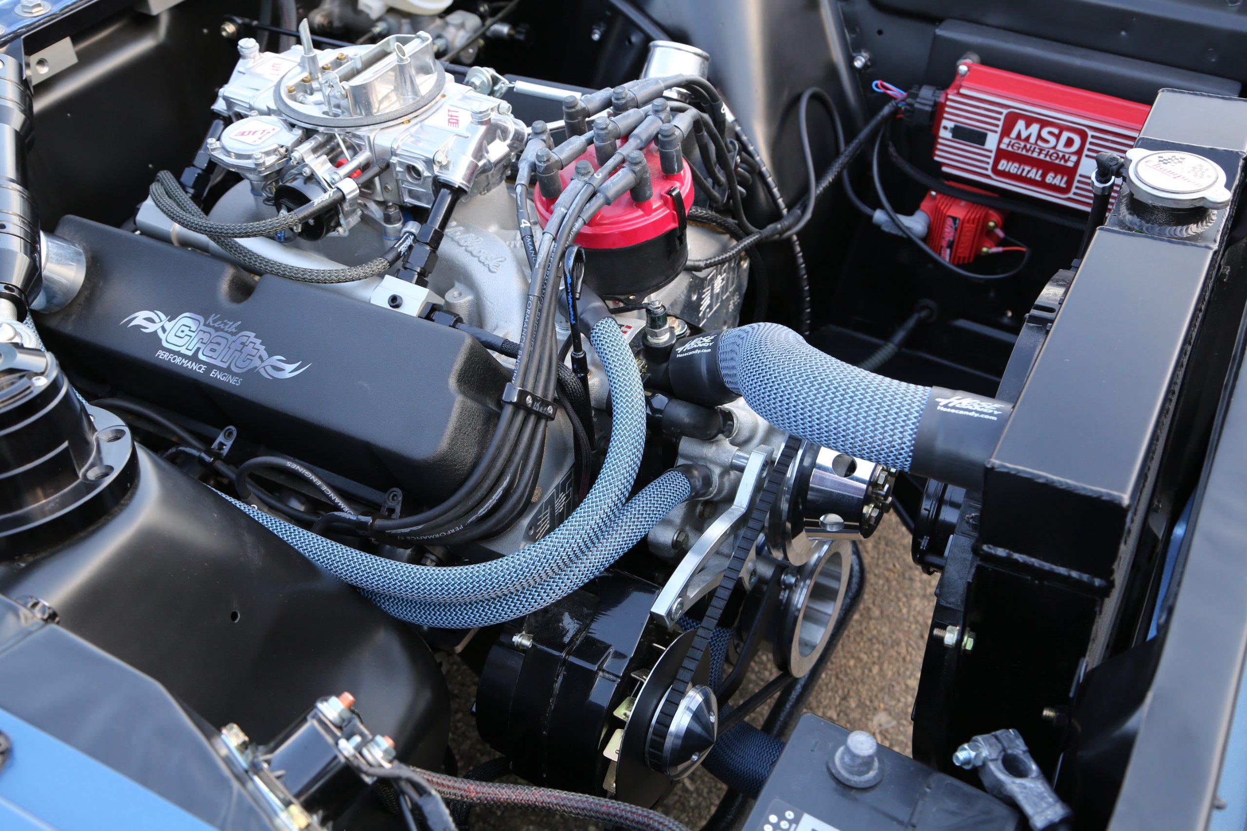 Carbon Fiber Heater Hose Skin Kit - Red & Black Hot Rod Hose Cover with Black Heat Shrink Tubing | Perfect for Automotive Engine Bays, Custom Car Builds, and Performance Vehicle Upgrades