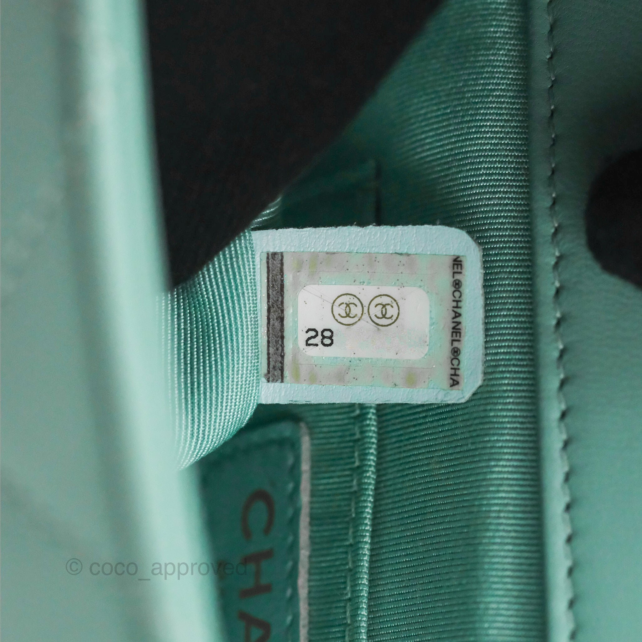 Chanel Tiffany Blue Lambskin Circular Handle Square Flap Bag with Aged Gold Hardware - Luxury Crossbody Bag for Women, Perfect for Parties & Evening Events