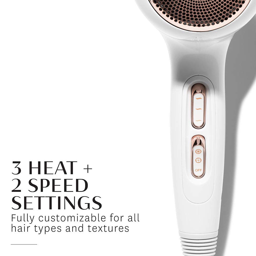 T3 Featherweight 3i Professional Ionic Hair Dryer - Lightweight Fast Drying with Frizz Control & Smoothing Technology - 3 Heat & 2 Speed Settings with Cool Shot Button - Salon Quality Blow Dryer for Home Use - Perfect for Travel, Styling & Daily Hair Care