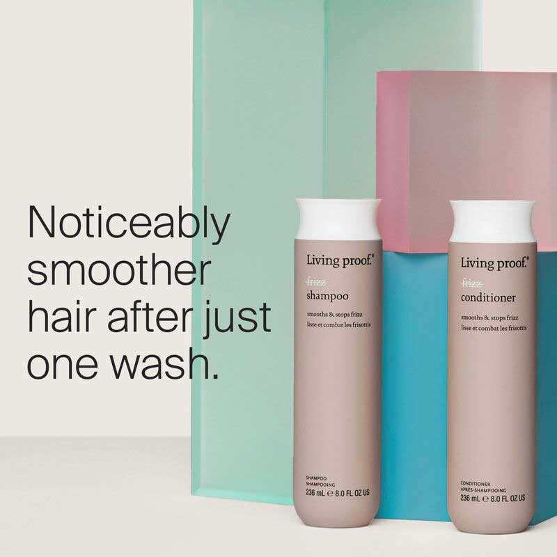 Living Proof No Frizz Conditioner - Hydrating & Smoothing Hair Treatment for Frizzy, Dry Hair - Perfect for Daily Use & Humidity Protection