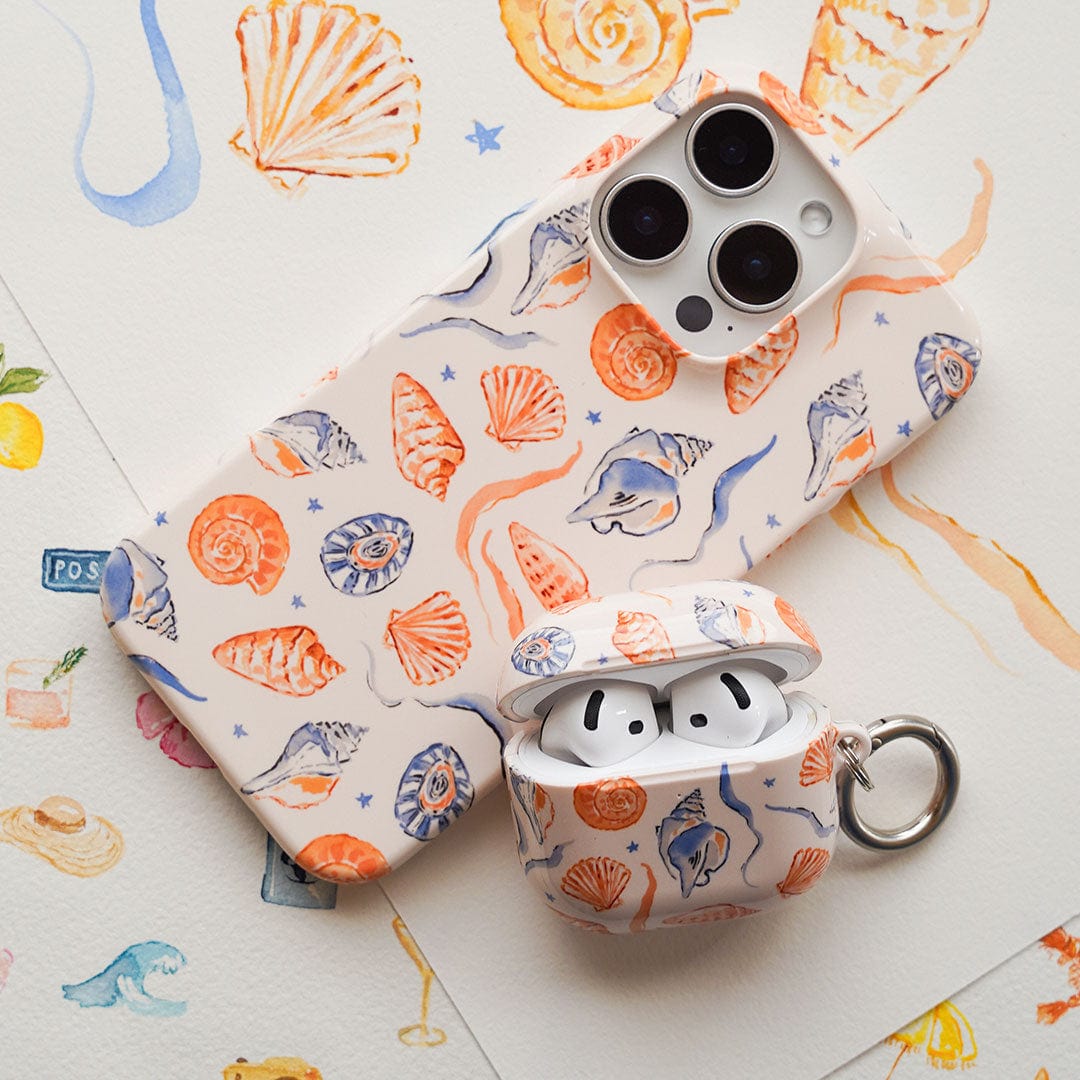 Shells & Swirls AirPods Pro Case - Protective Cover with Unique Design for Apple AirPods Pro (2nd Gen) - Perfect for Travel, Workout & Daily Use