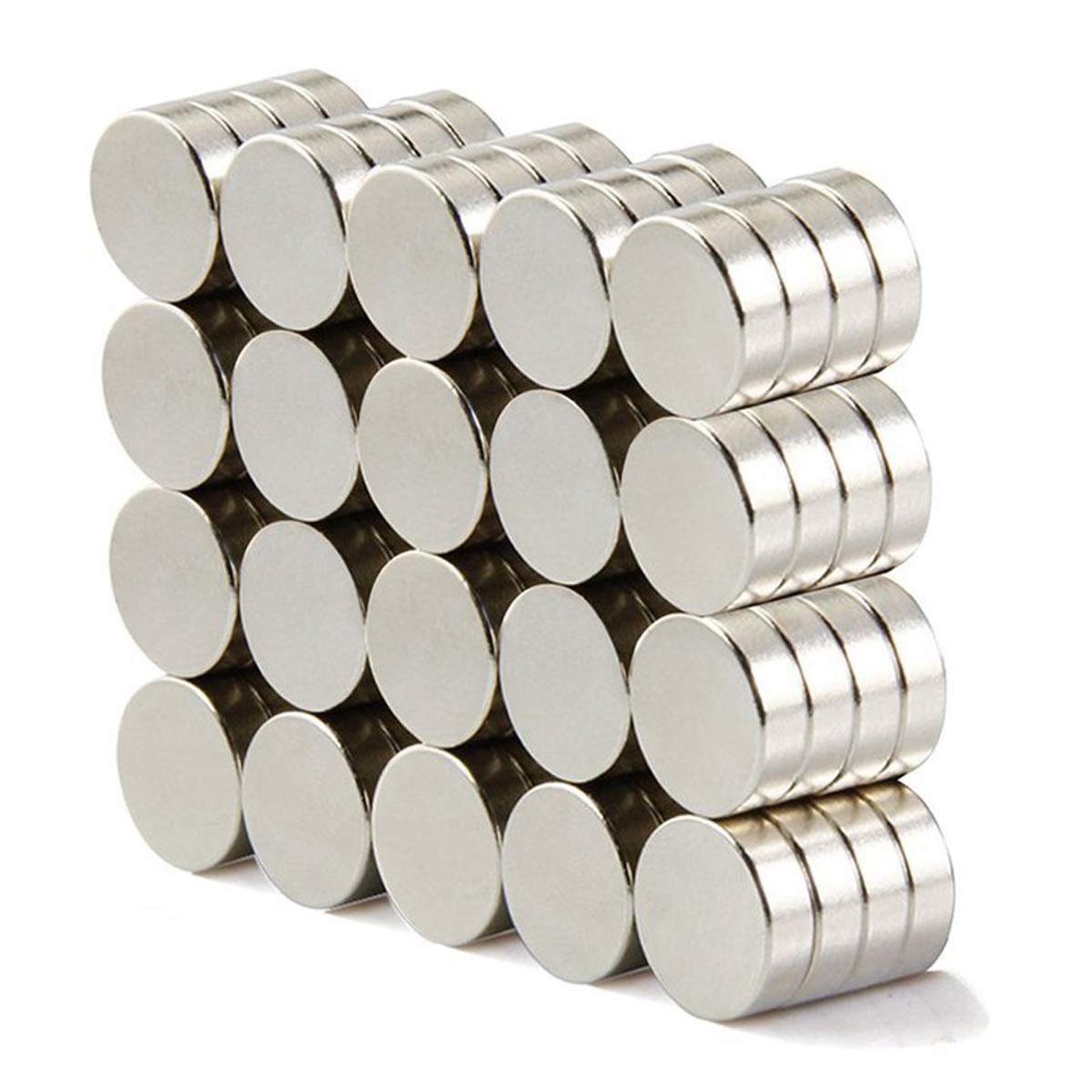 80-Piece 8x2mm Strong Refrigerator Magnets - Multi-Purpose Fridge Magnets for Science Projects, DIY Crafts, Office & Home Organization (Perfect for Whiteboards, Photos, Notes & School Projects)