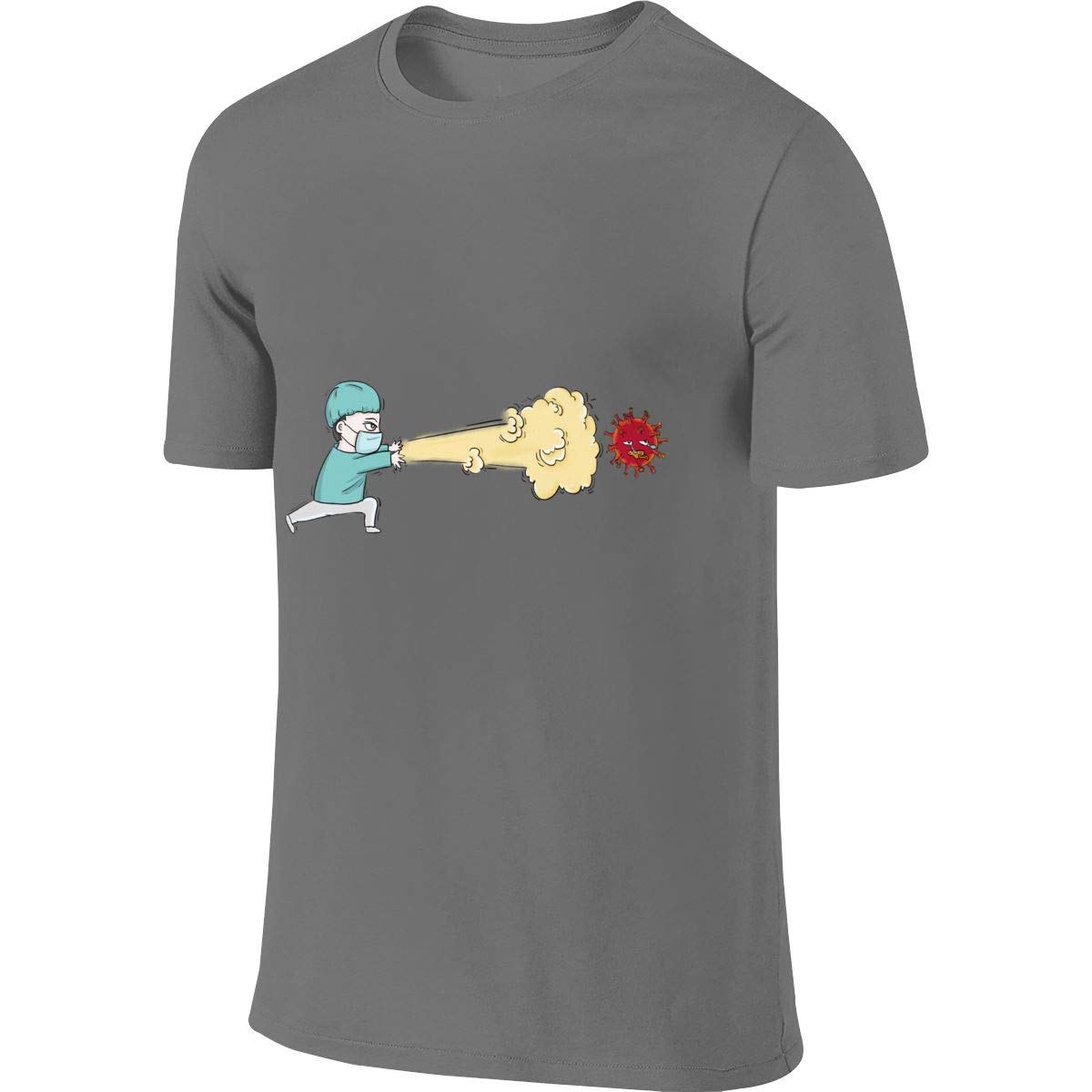 Anti Coronavirus Graphic T-Shirts for Men - Comfortable Cotton Tees for Casual Wear & Pandemic Awareness