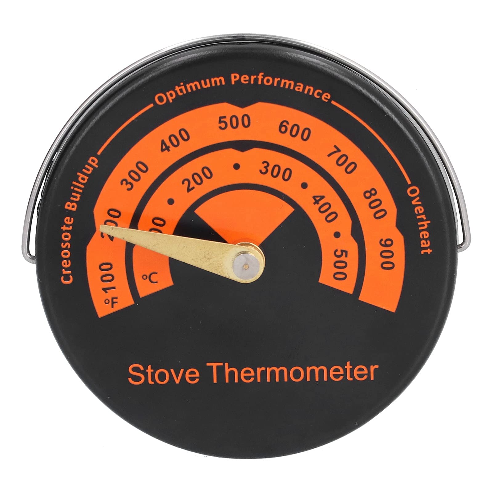 Magnetic Stove Thermometer for Wood Burner & Fireplace - High-Temperature Oven Gauge with Easy-Read Dial - Perfect for Grilling, Smoking, and Indoor/Outdoor Cooking Accessories