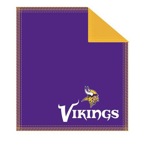 Minnesota Vikings NFL Bowling Towel - Absorbent Microfiber Shammy for Bowling Balls - Perfect for Sports Fans, Bowling Leagues & Game Day Accessories