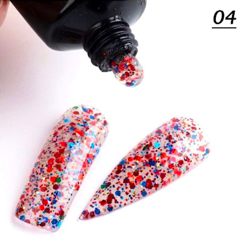 Glitter Diamond PolyGel Nail Kit - Professional Gel in a Tube for Long-Lasting Nail Extensions & Manicures - Perfect for Salon, Home Use & Special Occasions