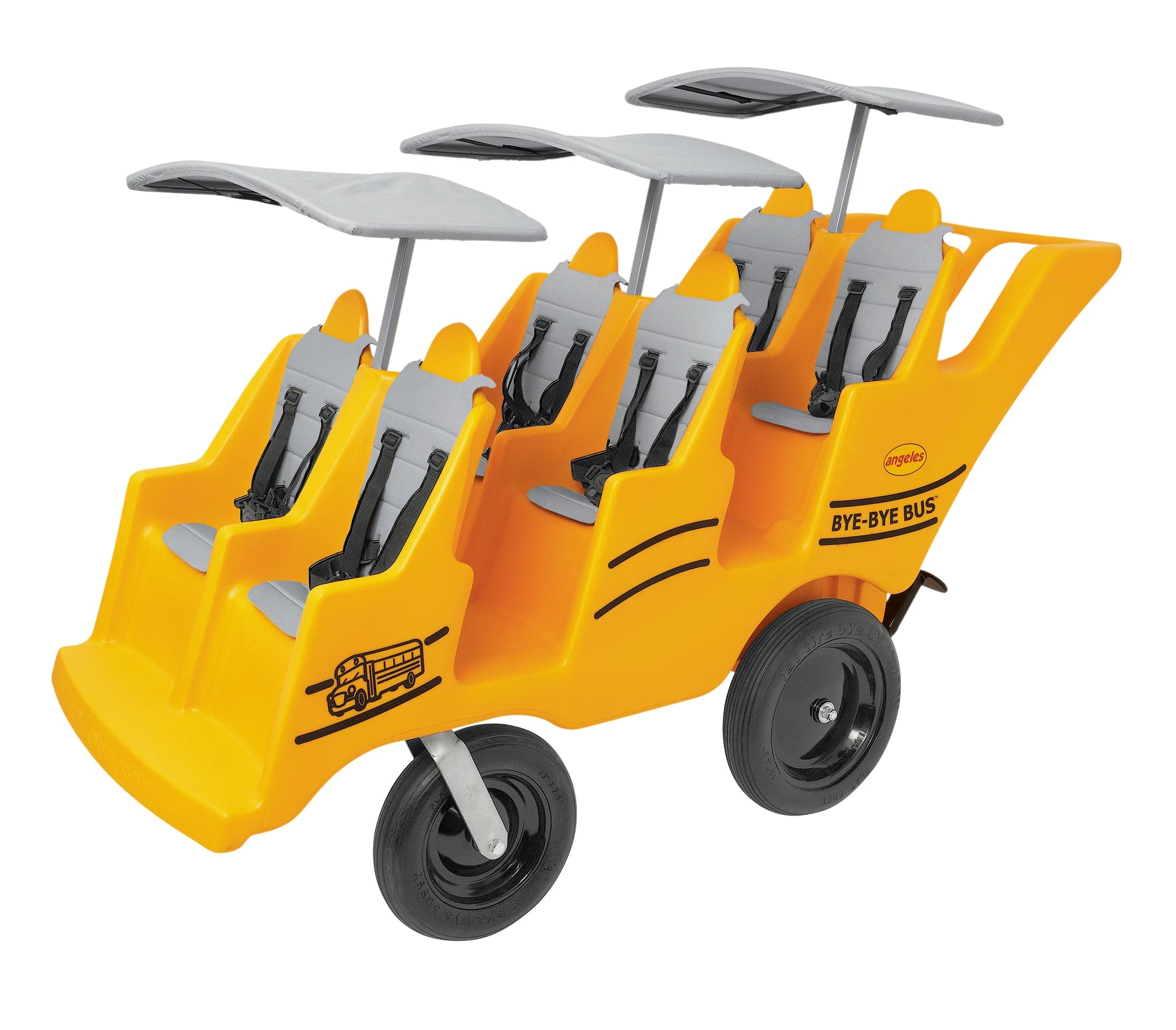 Bye Bye Bus 6 Passenger Never Flat Fat Tire Electric Bike - Perfect for Family Outings, Beach Cruising & Off-Road Adventures