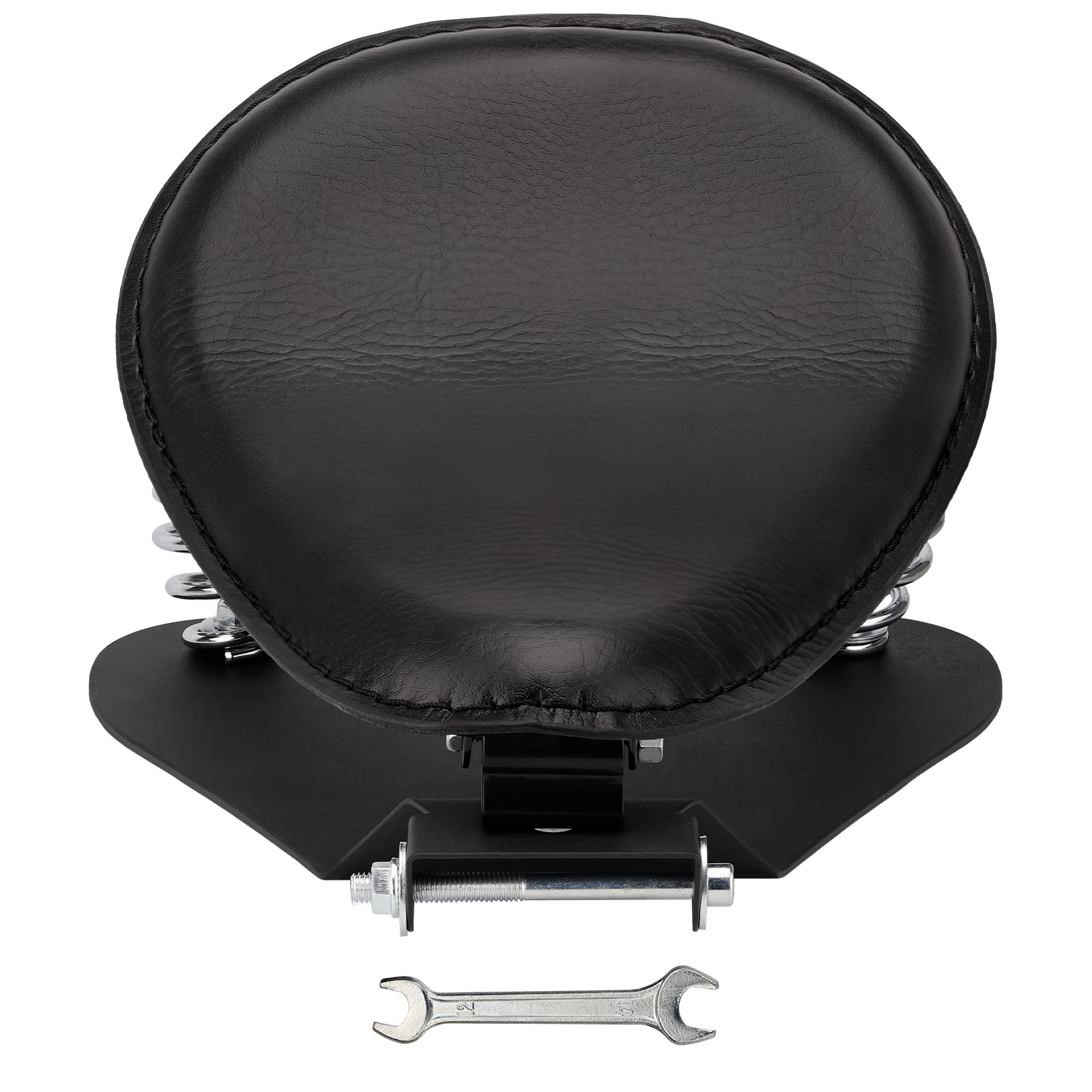 Harley Davidson Sportster XL 883 1200 Replacement Bobber Solo Motorcycle Seat with Spring Base Mounting Bracket Kit - Comfortable Ride for Cruiser & Custom Bike Builds