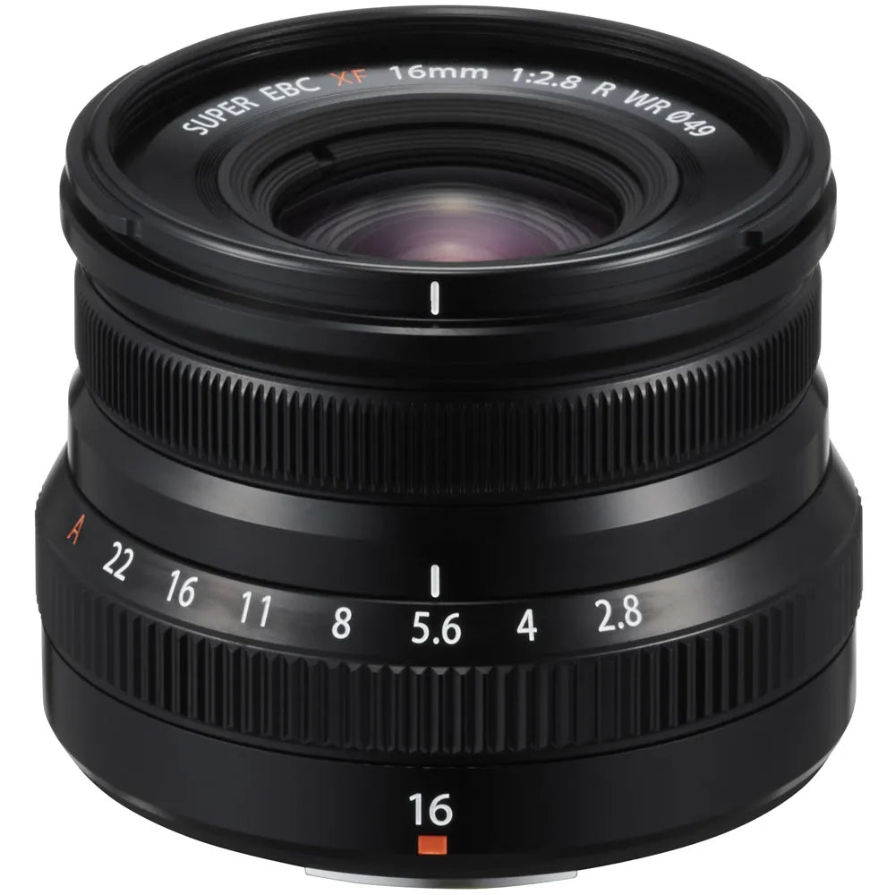 FUJIFILM XF 16mm f/2.8 R WR Lens for X-Mount Cameras - Compact Prime Wide-Angle Lens for Landscape, Street & Travel Photography