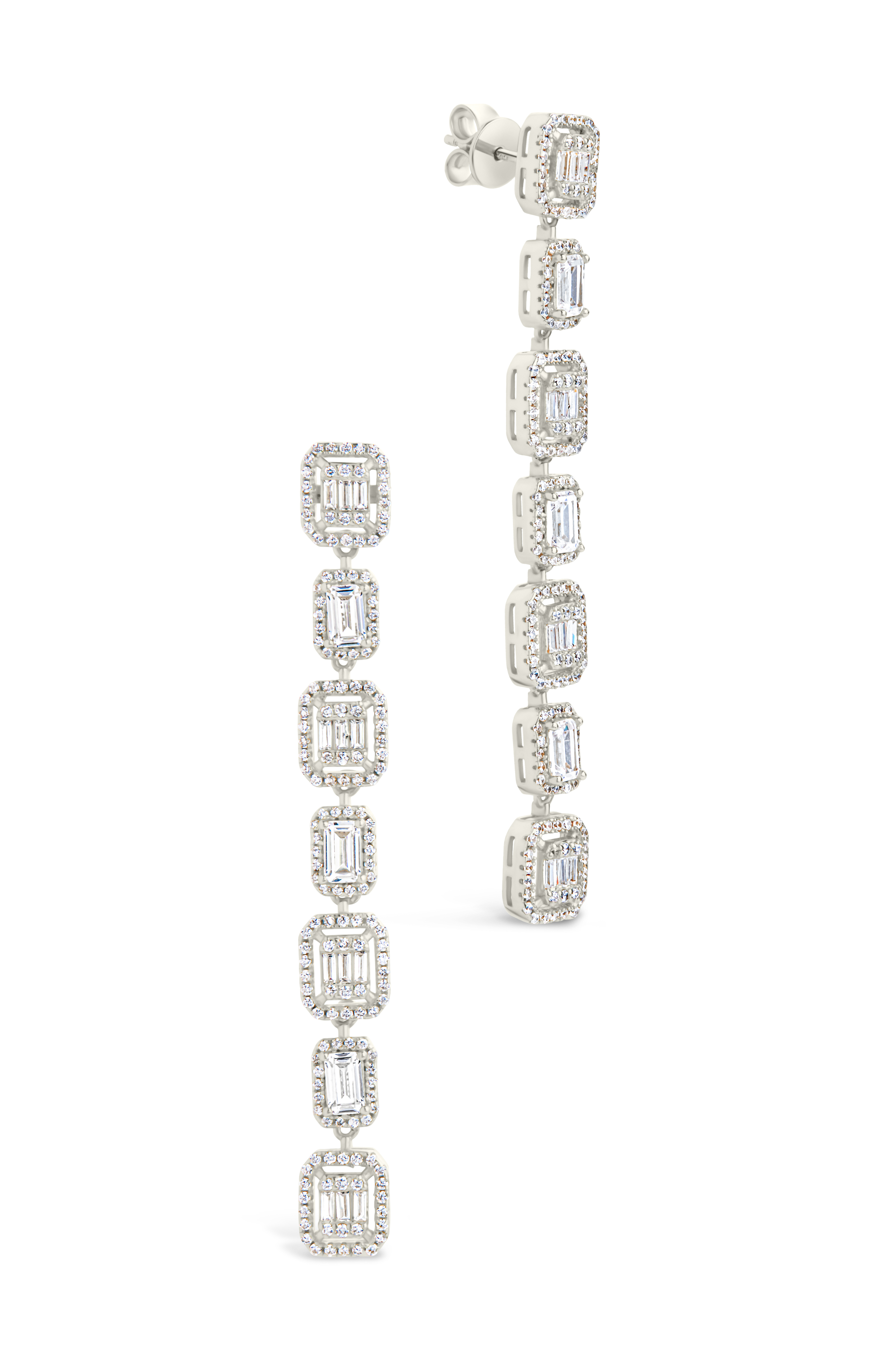 Nancy CZ Drop Stud Earrings for Women - Sparkling Cubic Zirconia Dangle Earrings - Elegant Jewelry Gift for Wedding, Party & Everyday Wear