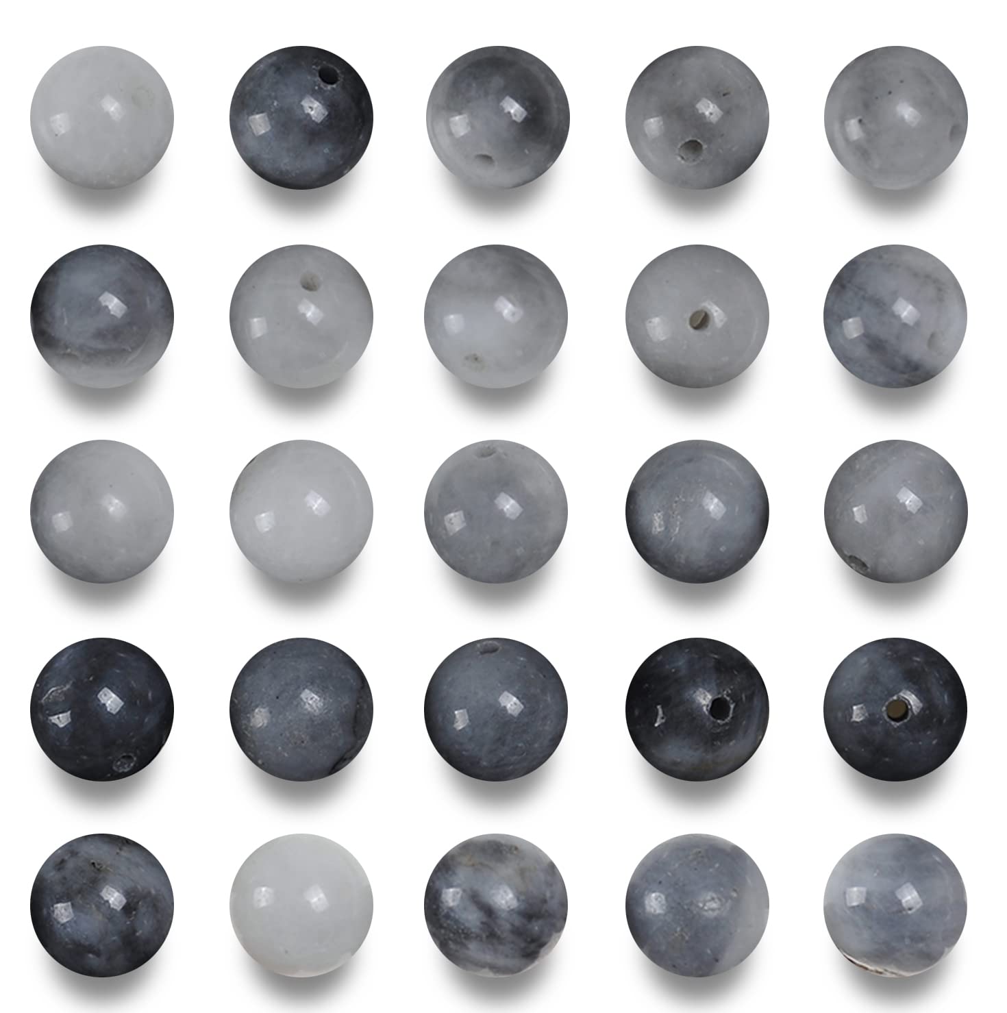 6mm Round Natural Jasper Stone Beads for Jewelry Making - 60pcs Strand of Eagle Eye Beads for Bracelets, Necklaces & DIY Craft Projects | Healing Crystal Beads for Spiritual Jewelry & Home Decor
