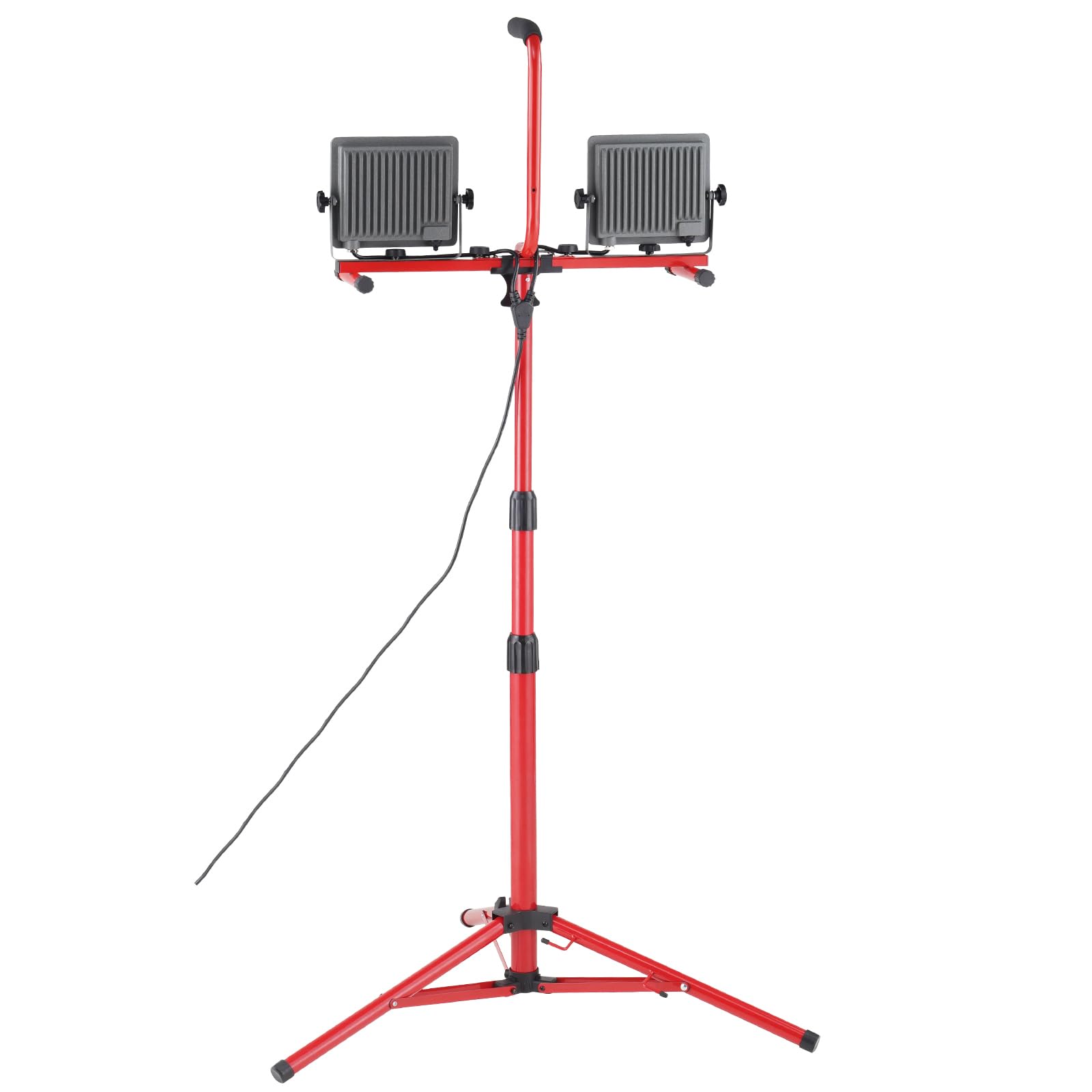 VEVOR 2PCS 10000 Lumen Dual-head LED Work Light with Adjustable Tripod Stand (27.6