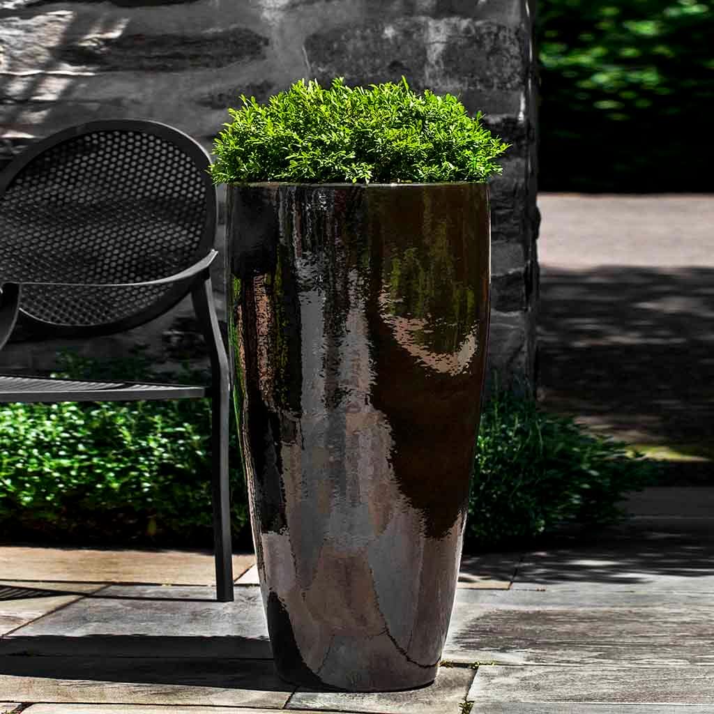 Campania International Rioja Planter Set of 2 - Modern Colored Flower Pots for Indoor & Outdoor Plants - Perfect for Patio, Garden, and Home Decor