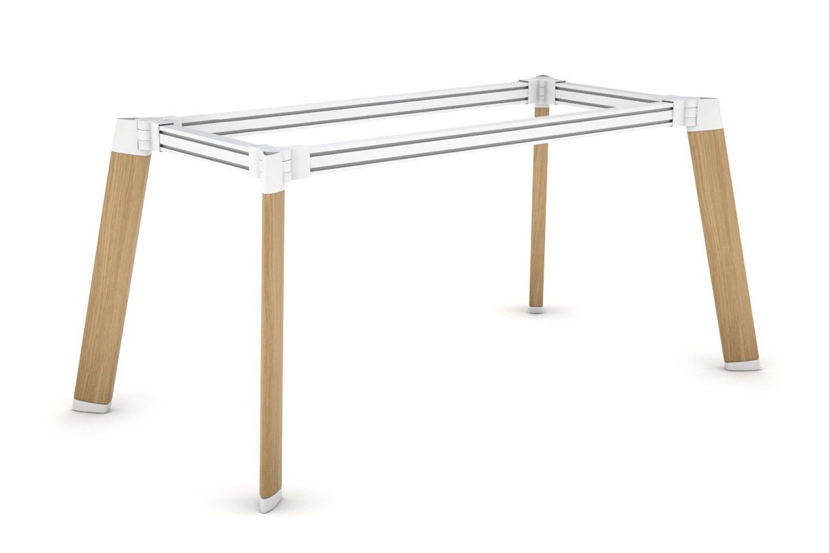 Rectangle Switch Table Frame with Wood Imprint - Perfect for Dining Room, Living Room, and Office Furniture
