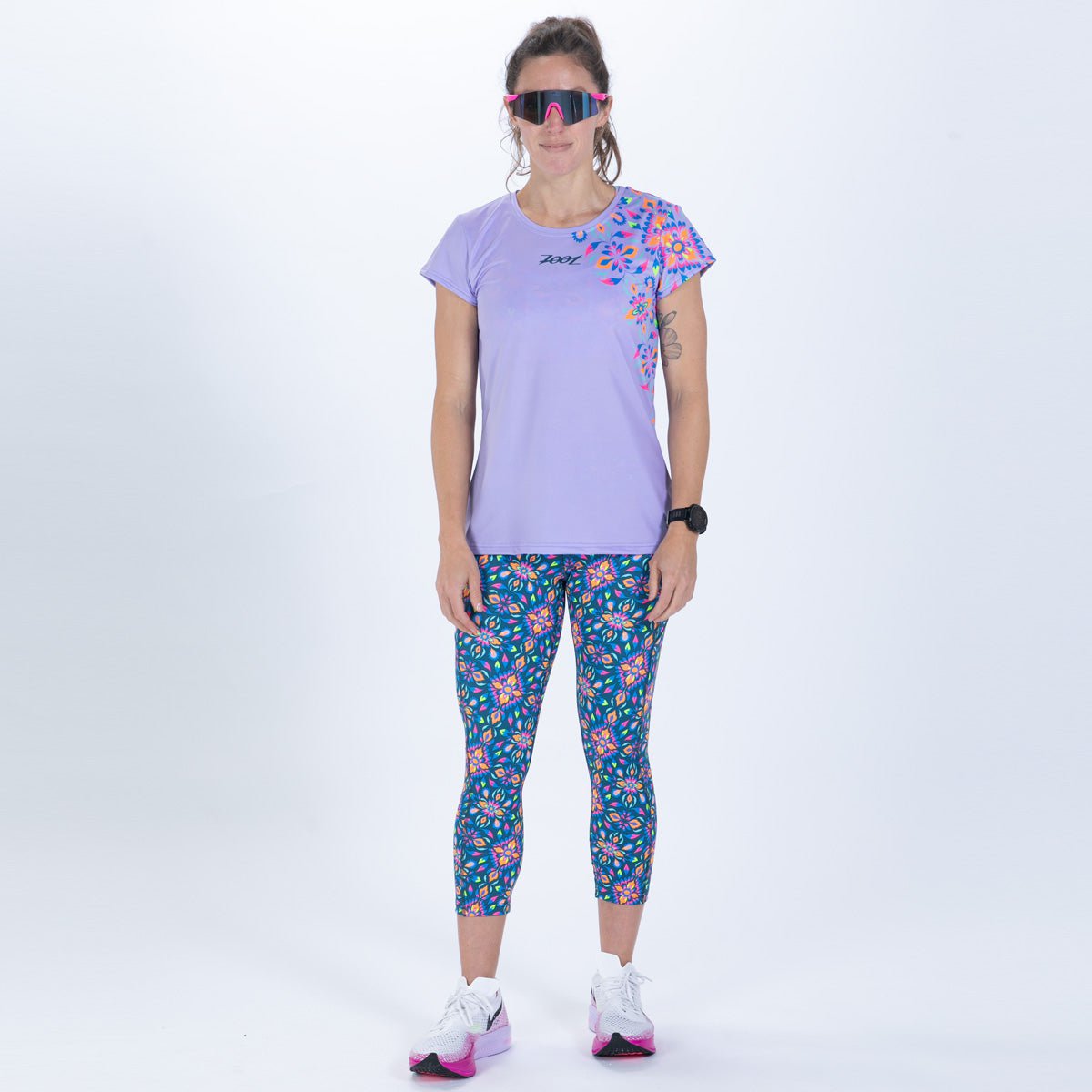 Women's Limited Edition Running Tee - Kaleidoscope Print | Lightweight & Breathable for Workouts, Jogging & Active Lifestyle