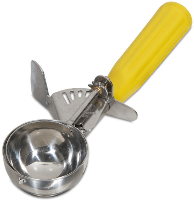 Commercial Food Disher Scoop - Stainless Steel Ice Cream & Cookie Dough Scoop for Professional Kitchen, Bakery, and Catering Use - Perfect for Portion Control, Baking, and Food Service