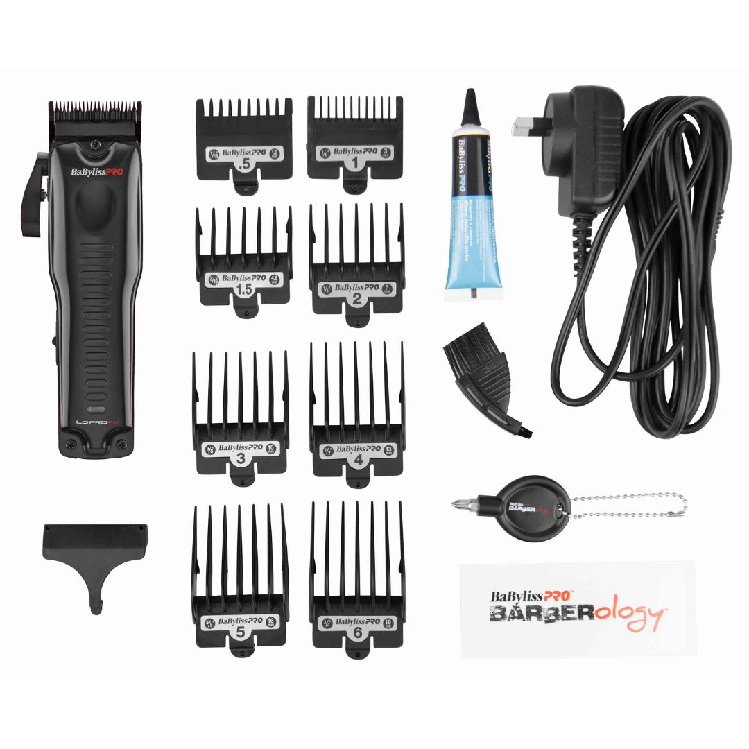 BaBylissPRO LoPROFX High Performance Low Profile Hair Clipper - Professional Barber Tools for Men's Grooming & Fade Haircuts at Home/Salon
