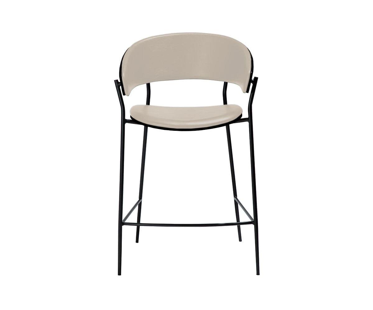 Premium Leather Counter Stool for Kitchen & Bar - Modern Dining & Home Decor - Comfortable & Stylish Seating for Breakfast Nook, Island, or Entertainment Area