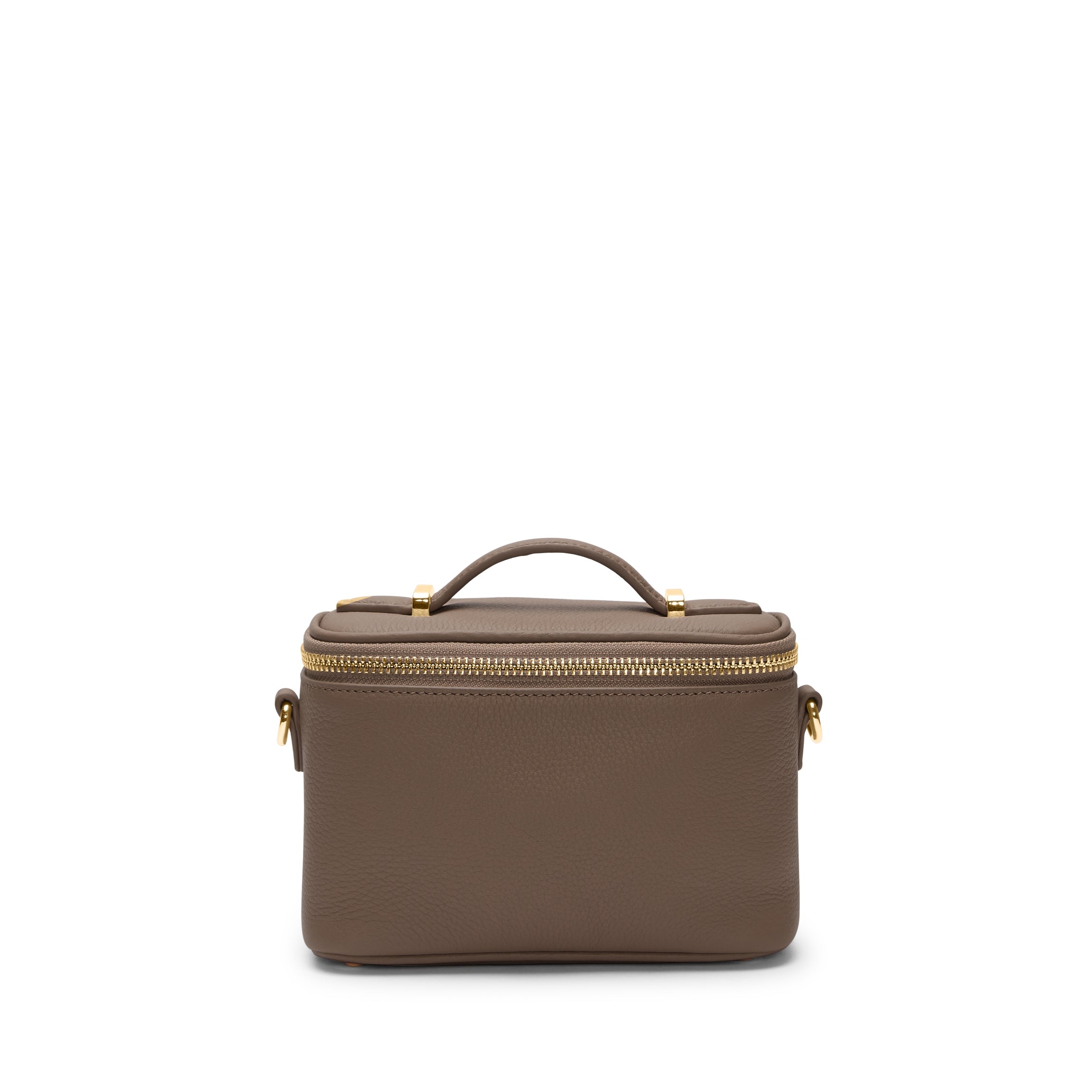 Maddie Micro Train Case Crossbody Bag in Cocoa Brown - Perfect for Travel, Work, and Everyday Use