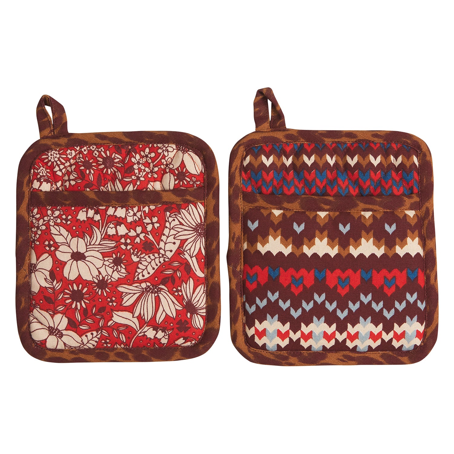 Evette Heat Resistant Silicone Pot Holder Set - 2 Pack, Non-Slip Kitchen Oven Mitts for Cooking, Baking & Grilling - Perfect for Hot Pans, Baking Trays & BBQ Accessories