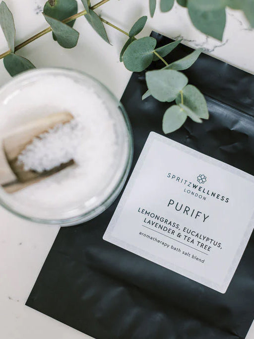 Spritz Wellness Bath Salts 500g - Purifying & Relaxing Magnesium Sulfate Crystals for Stress Relief & Muscle Recovery | Spa Quality Detox Soak for Home Bath Therapy