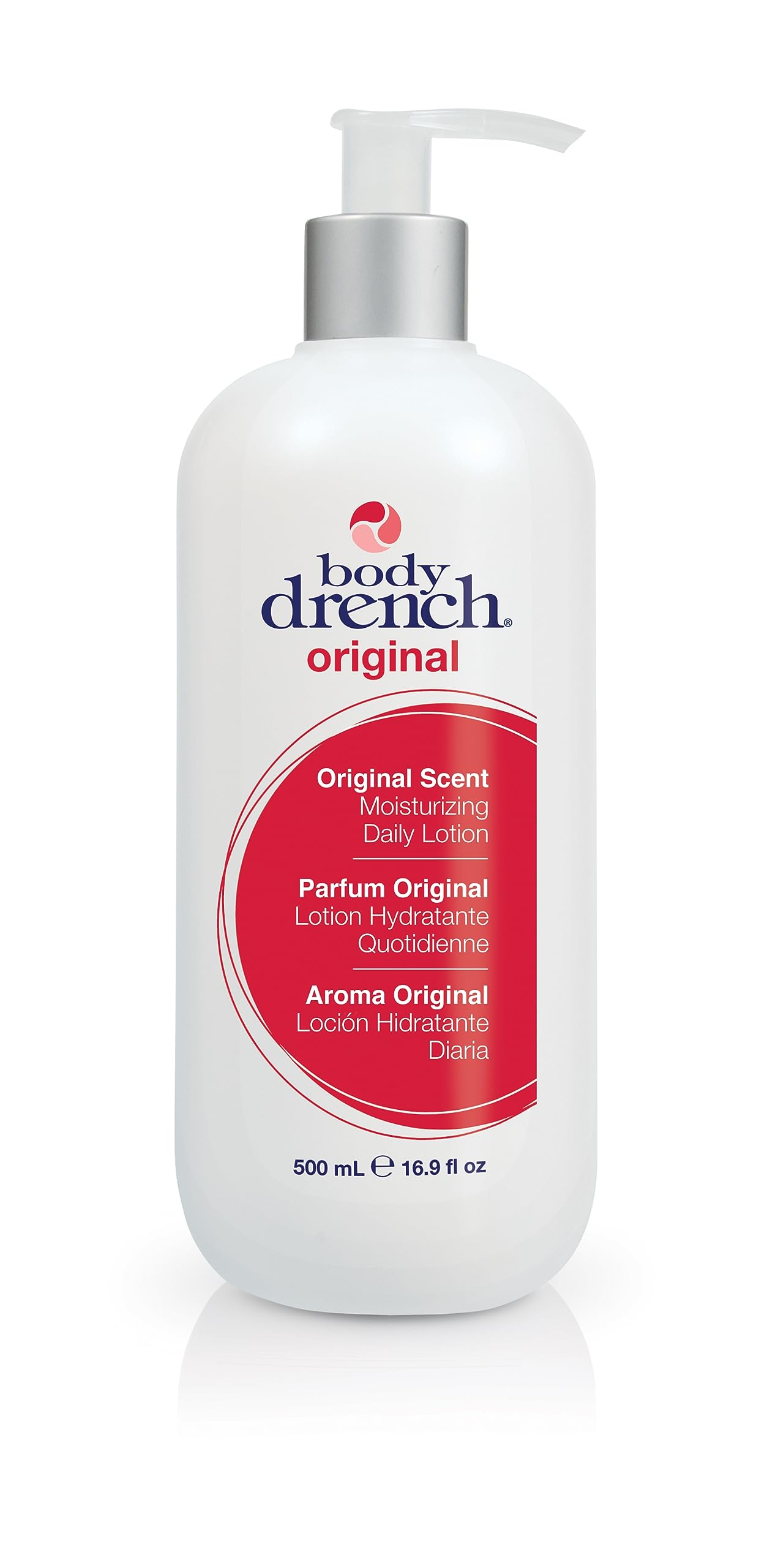 Body Drench Original Moisturizing Lotion 16.9oz (500ml) - Hydrating & Nourishing Dry Skin Care for Men & Women - Perfect for Daily Use, After Shower & Post-Workout