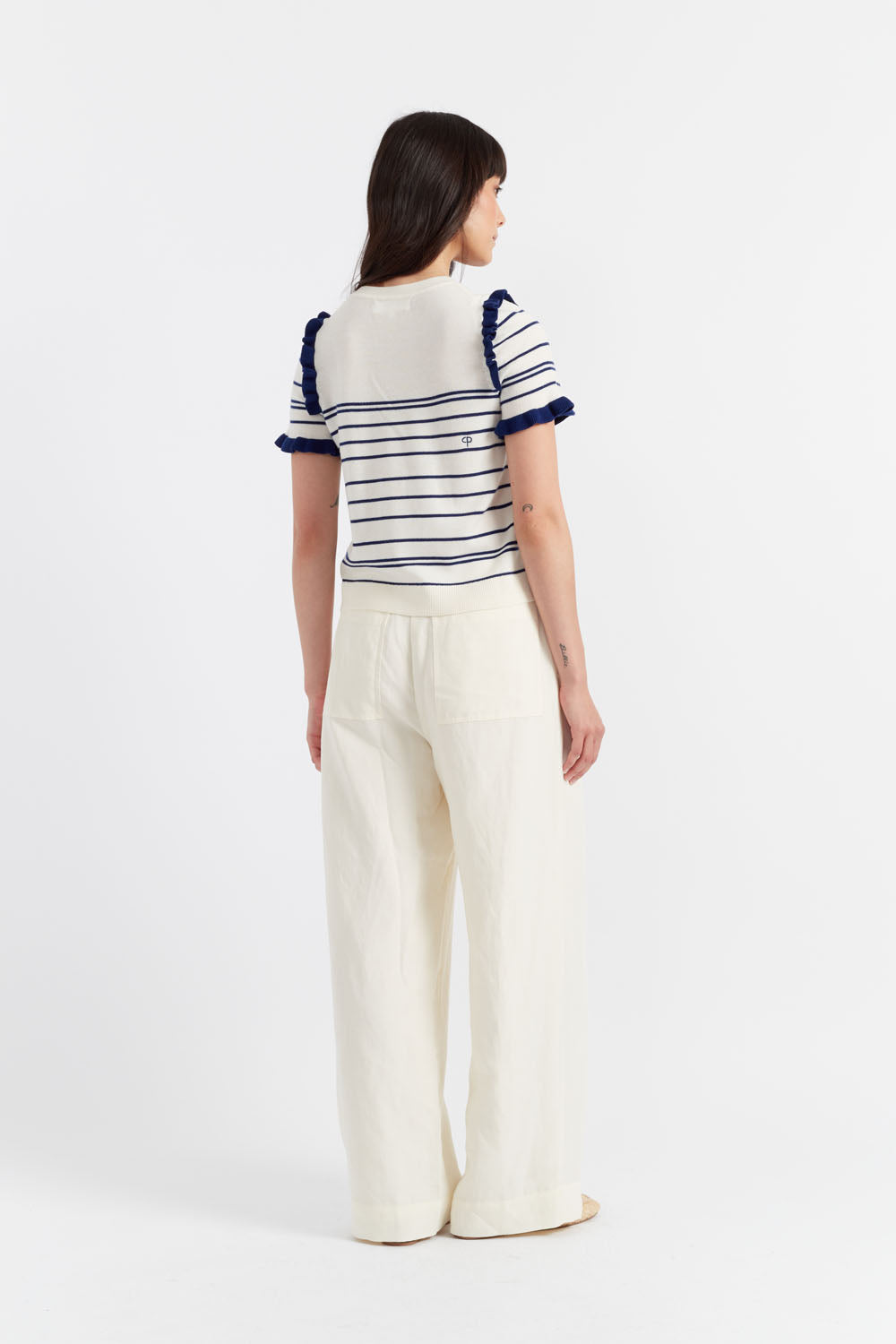 Premium Cream Merino Wool Nautical Top for Women - Soft & Comfortable Boat Neck Sweater for Fall & Winter Fashion | Perfect for Casual Outings, Office Wear & Holiday Gatherings