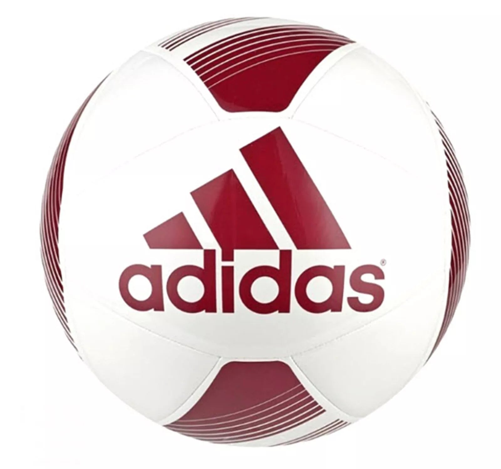 Adidas EPP Club White/Red Football - Official Size & Weight for Training and Matches - Perfect for Soccer Practice, Games, and Gifts