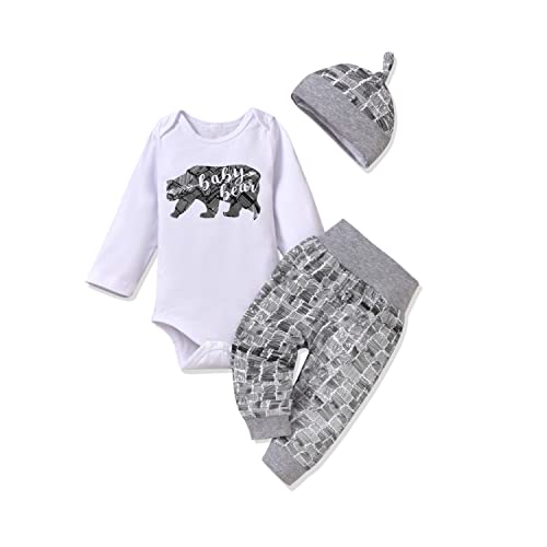 Newborn Baby Boy Clothes Set - Soft Cotton Bodysuit & Pants Outfit for Infants 0-3 Months | Perfect for Photoshoots, Daily Wear & Gift Giving