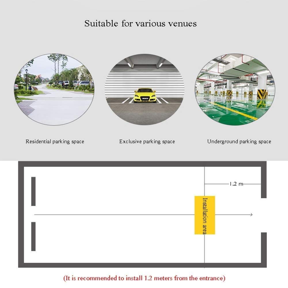 Anti-Rolling Parking Barrier Lock with Key - Heavy Duty Triangular Crash-Proof Bollard for Secure Vehicle Parking | Perfect for Driveways, Garages & Parking Lots