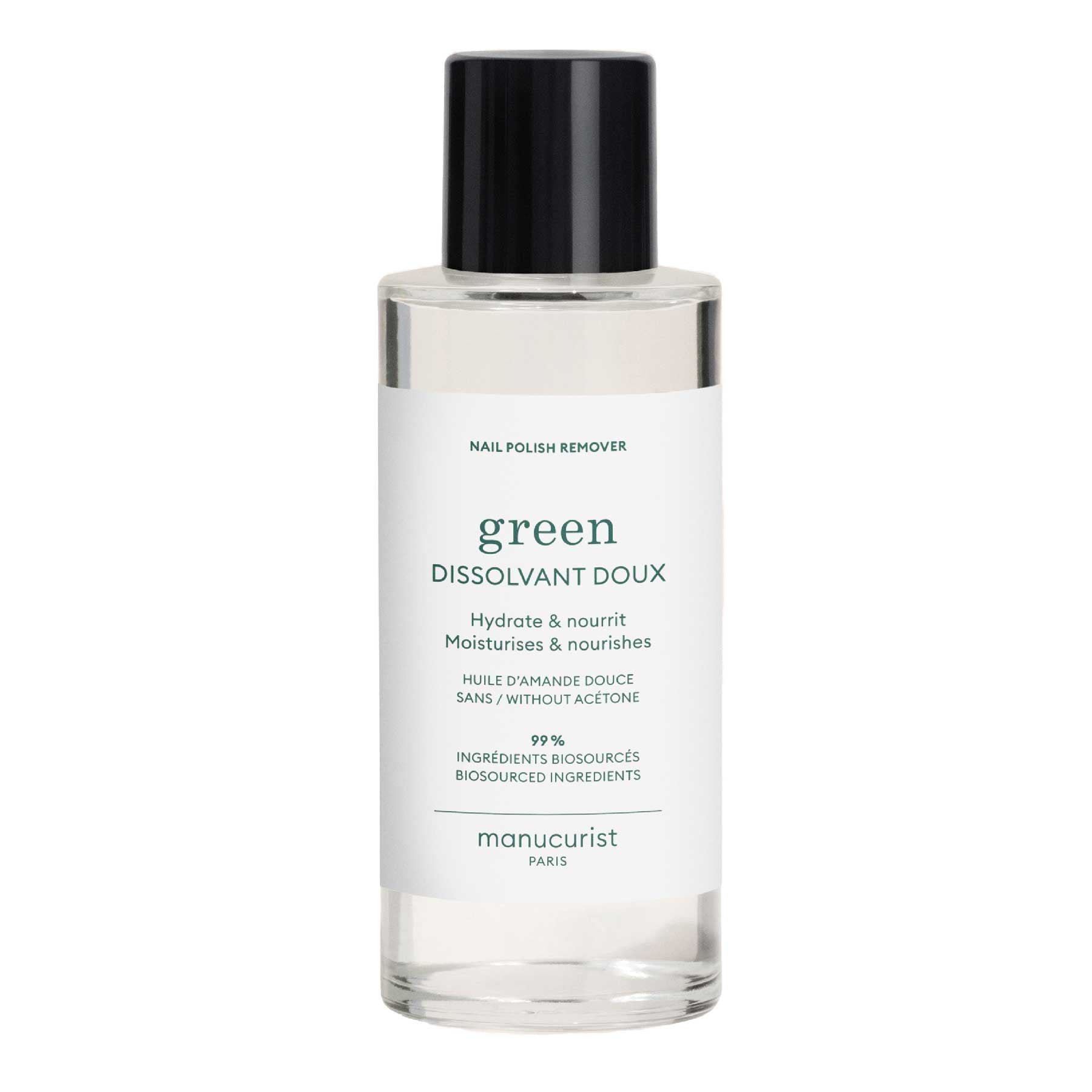 Manucurist Green Nail Polish Remover - Vegan, Non-Toxic & Eco-Friendly | Gentle Nail Care for Home & Salon Use