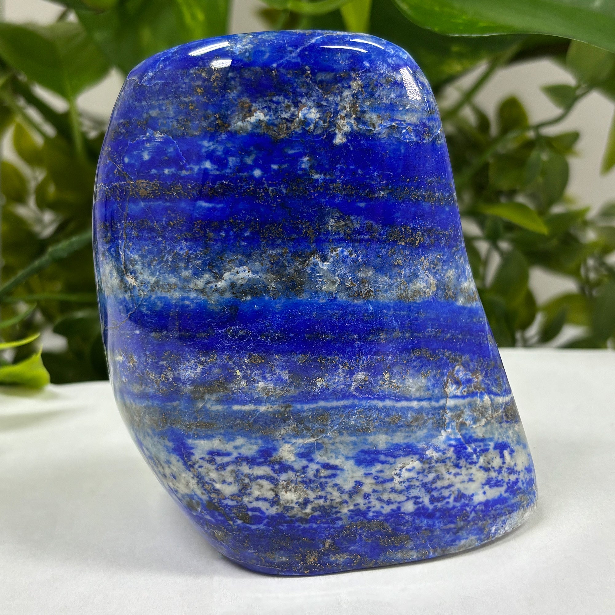 Natural Lapis Lazuli Freeform Stone - Polished Healing Crystal for Meditation, Chakra Balancing & Spiritual Growth | 1.5-2 Inch Raw Gemstone for Jewelry Making, Home Decor & Energy Work