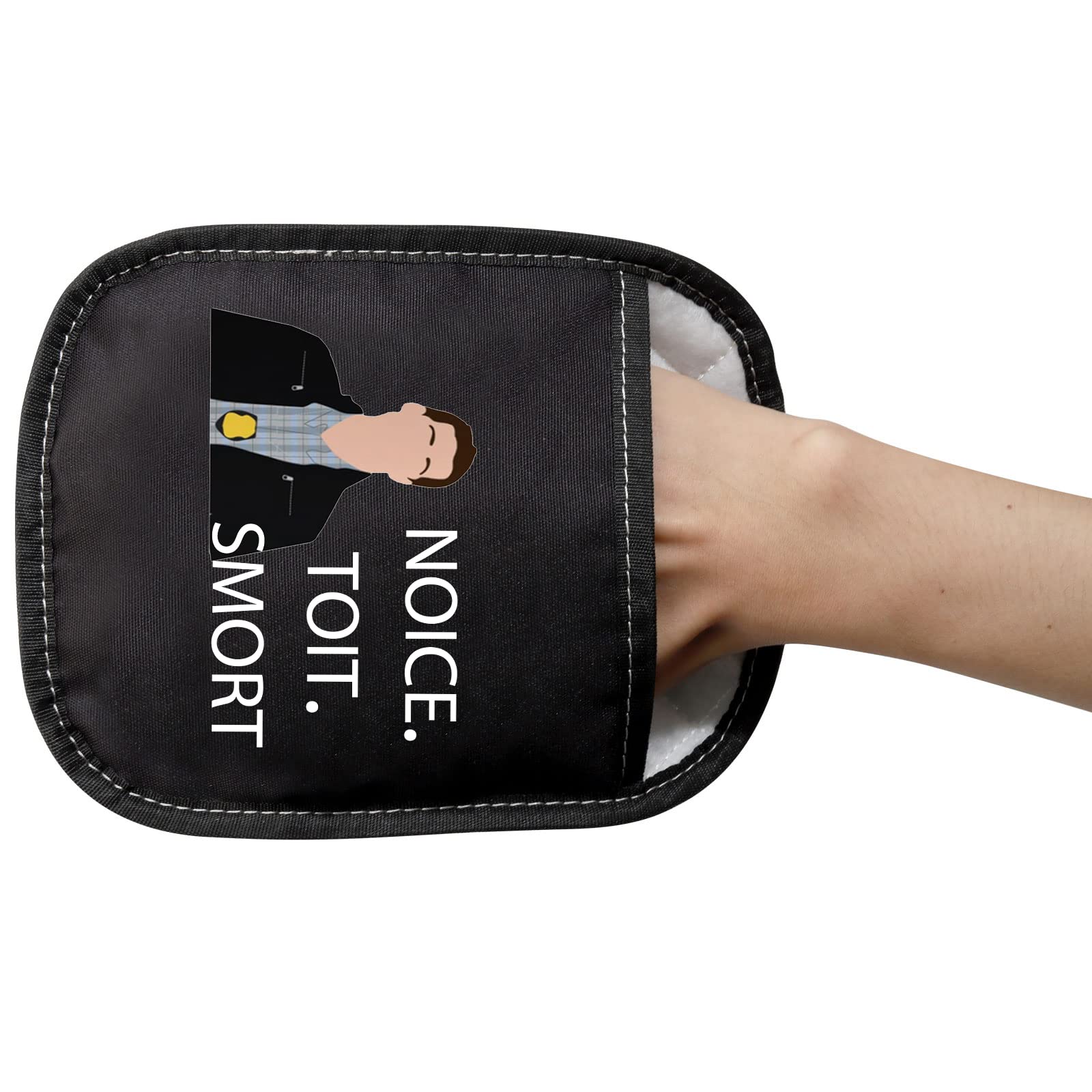 Funny Brooklyn Nine-Nine Oven Mitts - Noice Toit Smort Baking Gifts for Jake Peralta Fans | Perfect for Cooking, Baking & TV Show Themed Parties