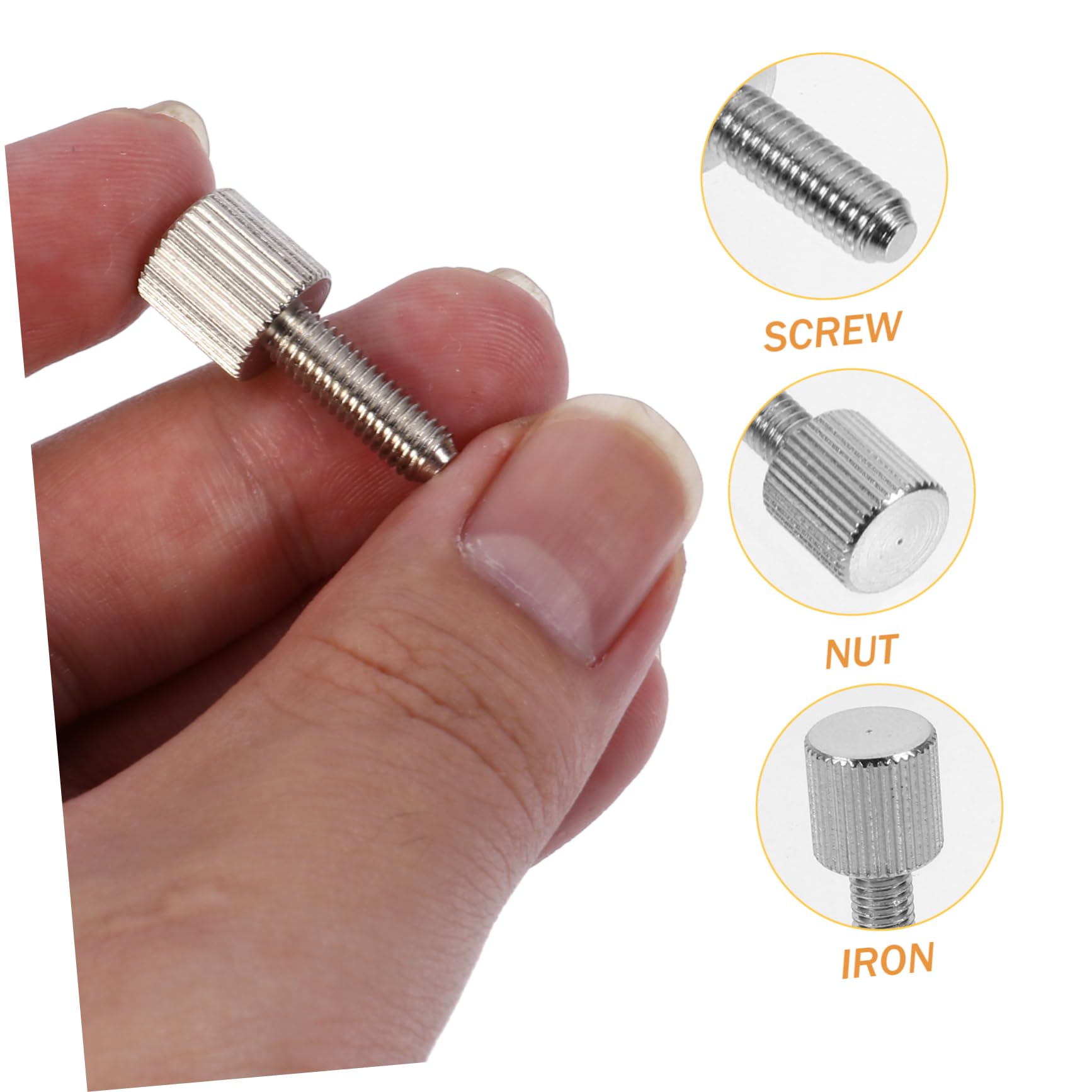 Gatuida 2 Sets 20Pcs M5 Thumb Screws for Computer Case - Easy Hand-Tightening RGB PC Case Screws & Hardware Accessories | Perfect for Gaming PC Builds, DIY Computer Assembly, and Case Modifications