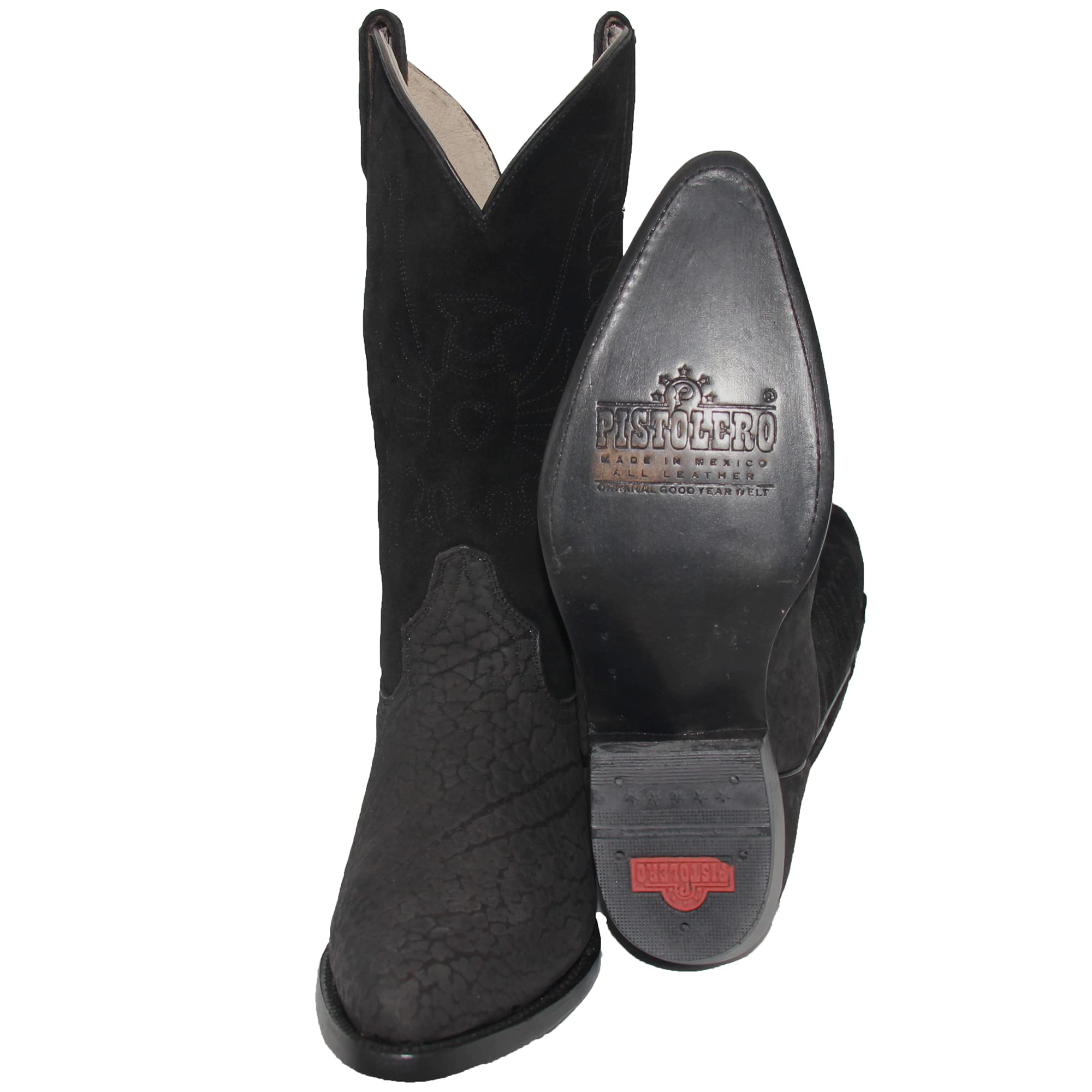 Authentic Men's Western Cowboy Boots - Genuine Leather J-Toe with Bull Neck Print | Perfect for Rodeo, Country Music Festivals & Western Fashion