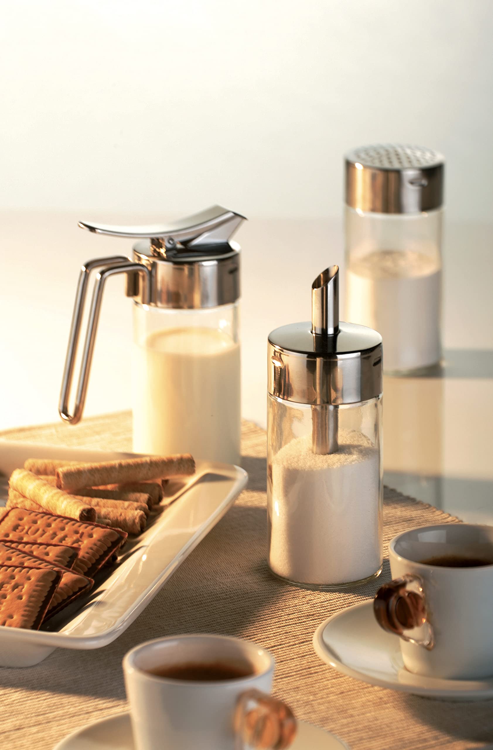 Tescoma 650376 Honey Drizzler with Glass Lid, Transparent 225ml - Perfect for Drizzling Honey, Syrup & Sauces on Pancakes, Yogurt & Desserts
