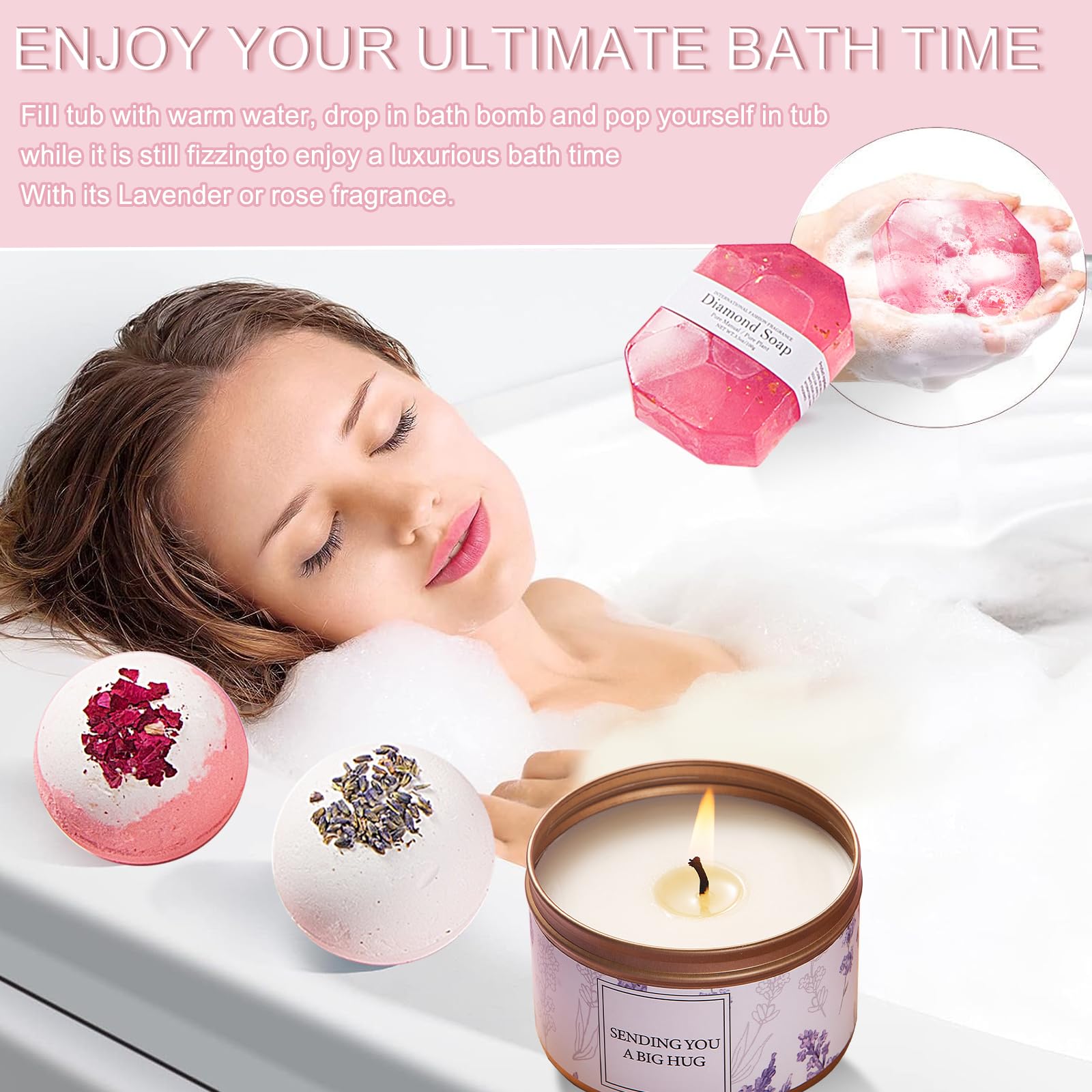 11-Piece Spa Gift Basket for Women - Luxury Flannel Blanket & Tumbler Set - Birthday, Get Well Soon, Self Care & Valentine's Day Gift Ideas - Perfect for Relaxation, Recovery & Special Occasions