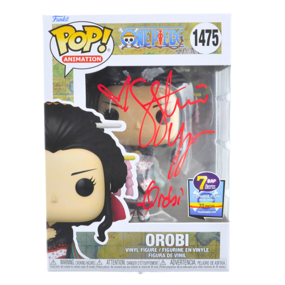 Stephanie Young Signed One Piece Orobi Pop Vinyl Figure - Limited Edition 1475/70 - Anime Collectible for Fans & Display