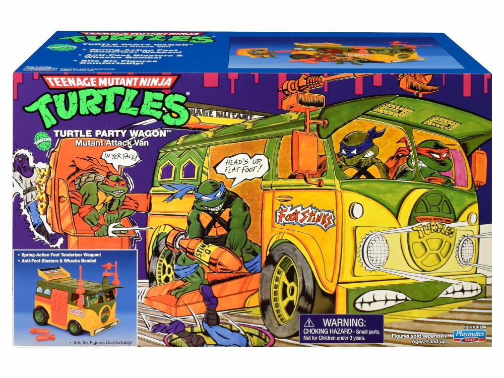 Original Teenage Mutant Ninja Turtles Party Wagon Toy - Classic TMNT Collectible Vehicle for Kids & Fans | Perfect for Playtime, Birthday Parties & Nostalgic Gift Giving