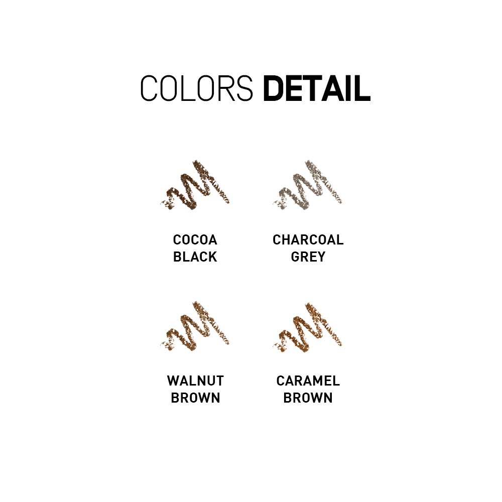 Heme Perfect Waterproof Brow Pencil - Walnut Brown 0.02 oz | Long-Lasting Eyebrow Makeup for Natural Look | Ideal for Daily Use, Gym & Outdoor Activities