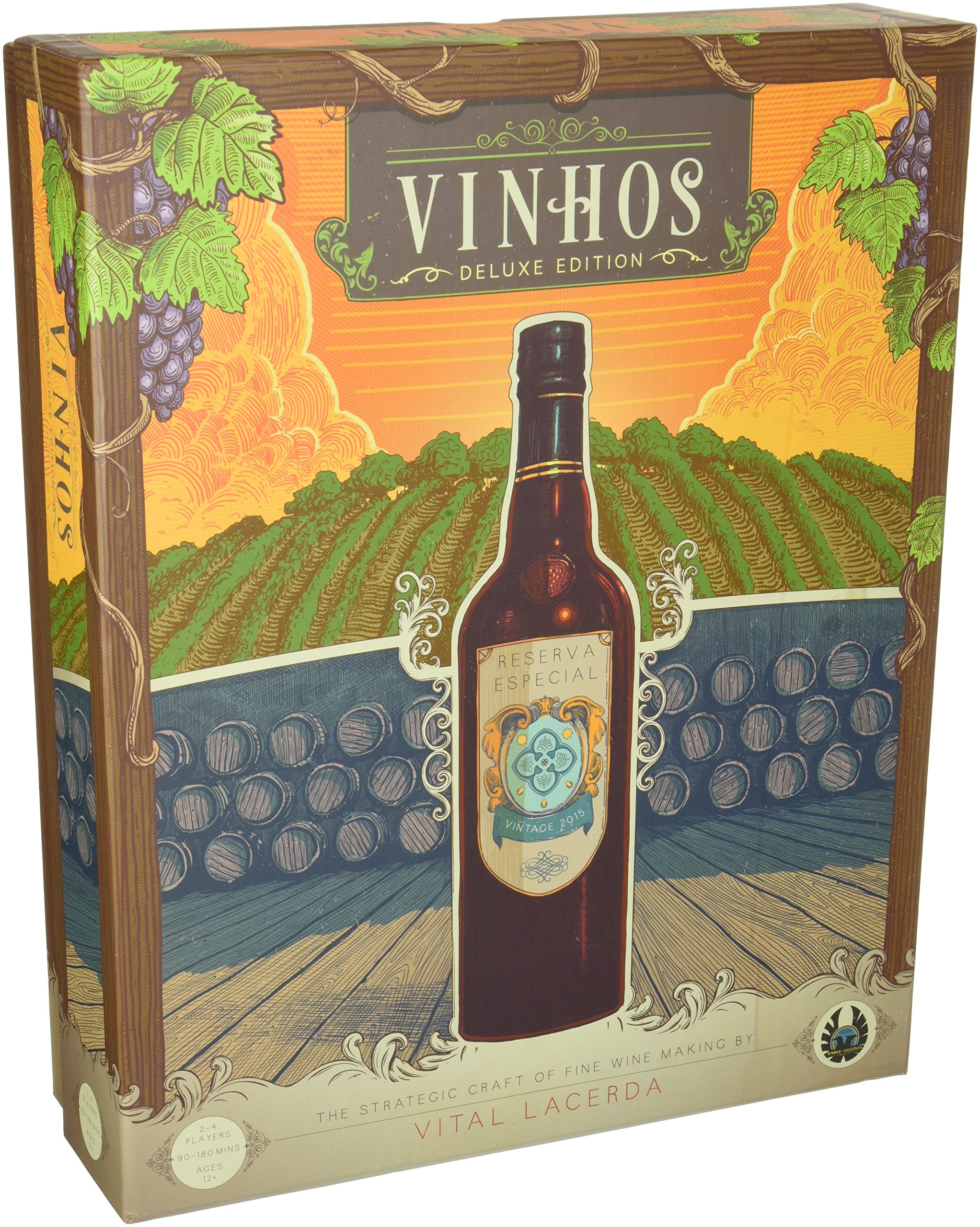 Vinhos Deluxe Board Game - Strategic Wine Making & Business Simulation Game for Adults & Families | Perfect for Game Nights & Strategy Enthusiasts