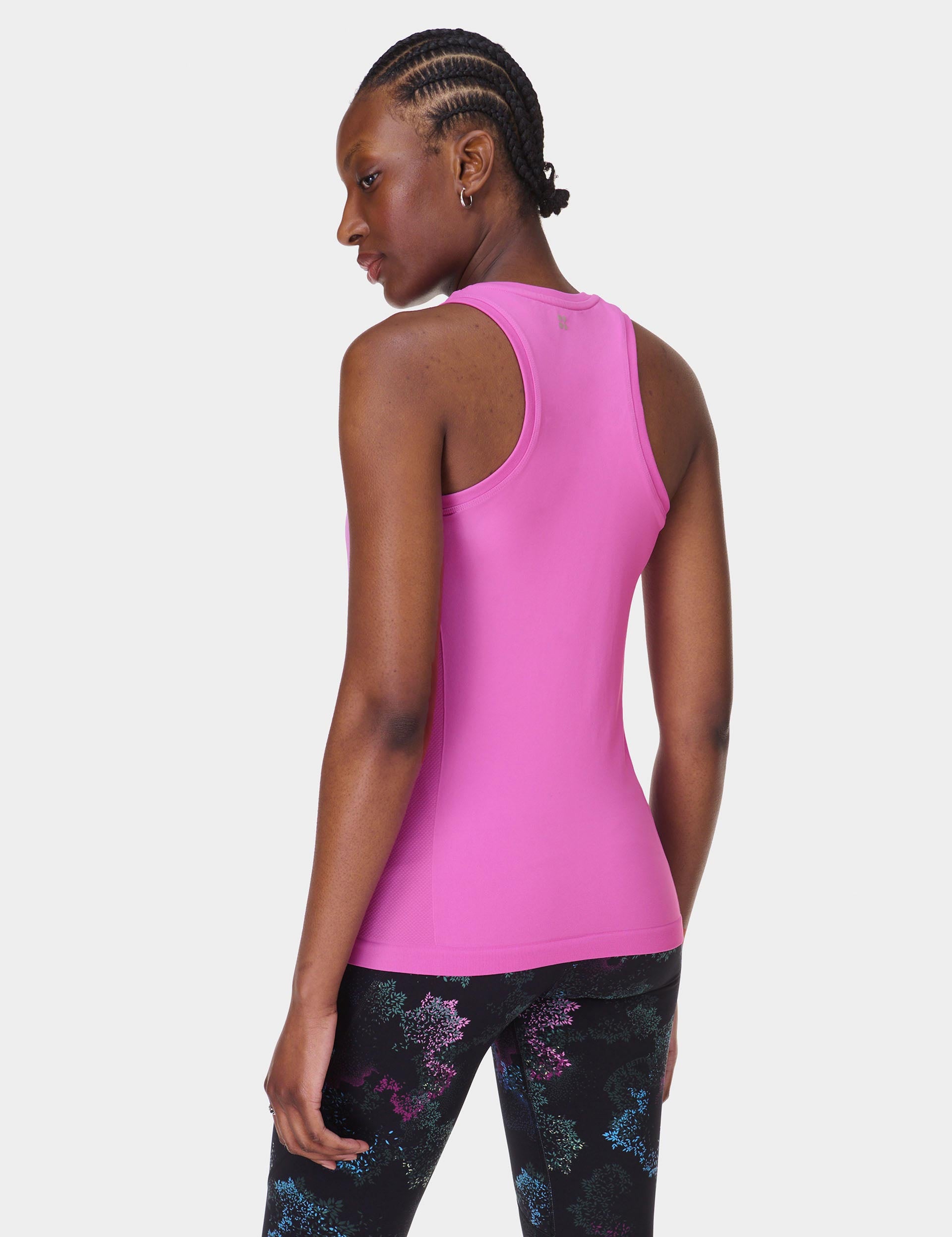 Athletic Seamless Gym Vest for Women - Allium Pink - Breathable Workout Tank Top for Running, Yoga & Fitness Training
