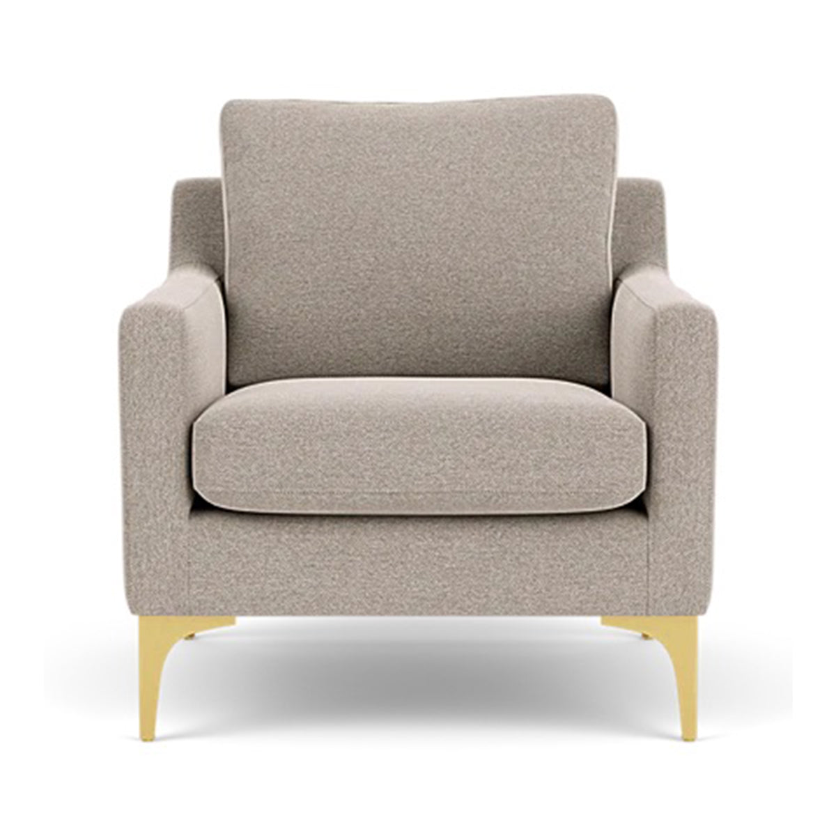 Astha Fabric Armchair - Modern Upholstered Accent Chair for Living Room, Bedroom & Office - Comfortable Lounge Chair with Soft Fabric & Sturdy Frame