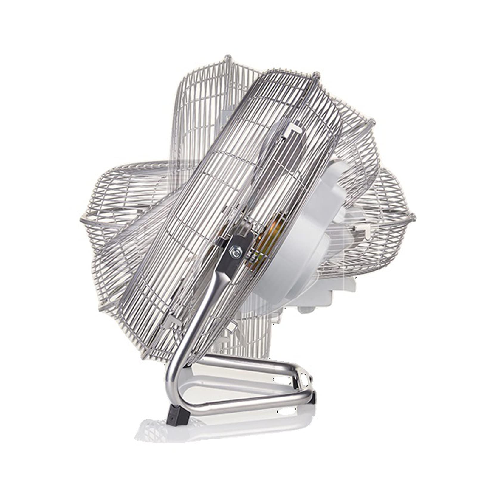 18/20 Inch High Velocity Industrial Floor Fan - 5/10 Speed Settings for Home, Office, Warehouse & Greenhouse Use - Powerful Cooling for Large Spaces - Silver Metal Finish