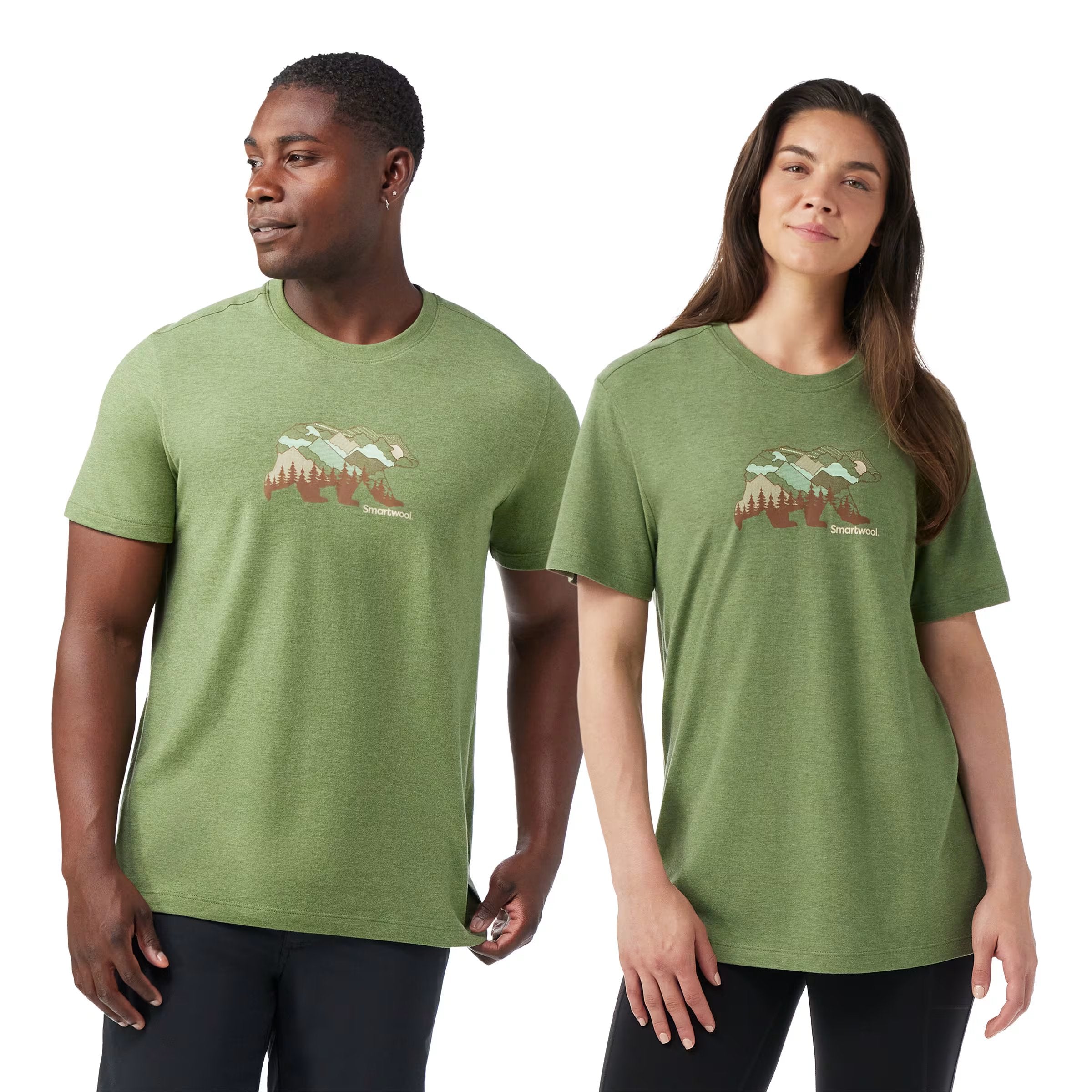 Bear View Short Sleeve Graphic Tee - Unisex Casual T-Shirt with Animal Print Design | Perfect for Outdoor Adventures, Streetwear Fashion & Everyday Wear