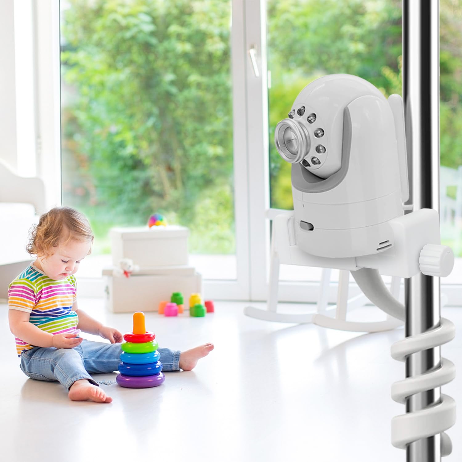 Haloera Portable Travel Stand for Nanit Pro Smart Baby Monitor & Flex Stand Accessory - Universal Mount for 2.2 to 3.9