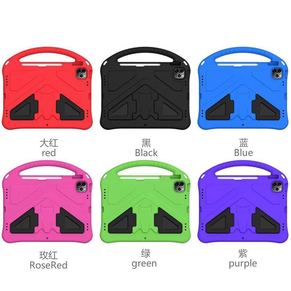 2021 iPad Pro 11 Inch Shockproof Case with Stand - Durable EVA Foam Protective Cover for Kids | Perfect for School, Travel & Home Use